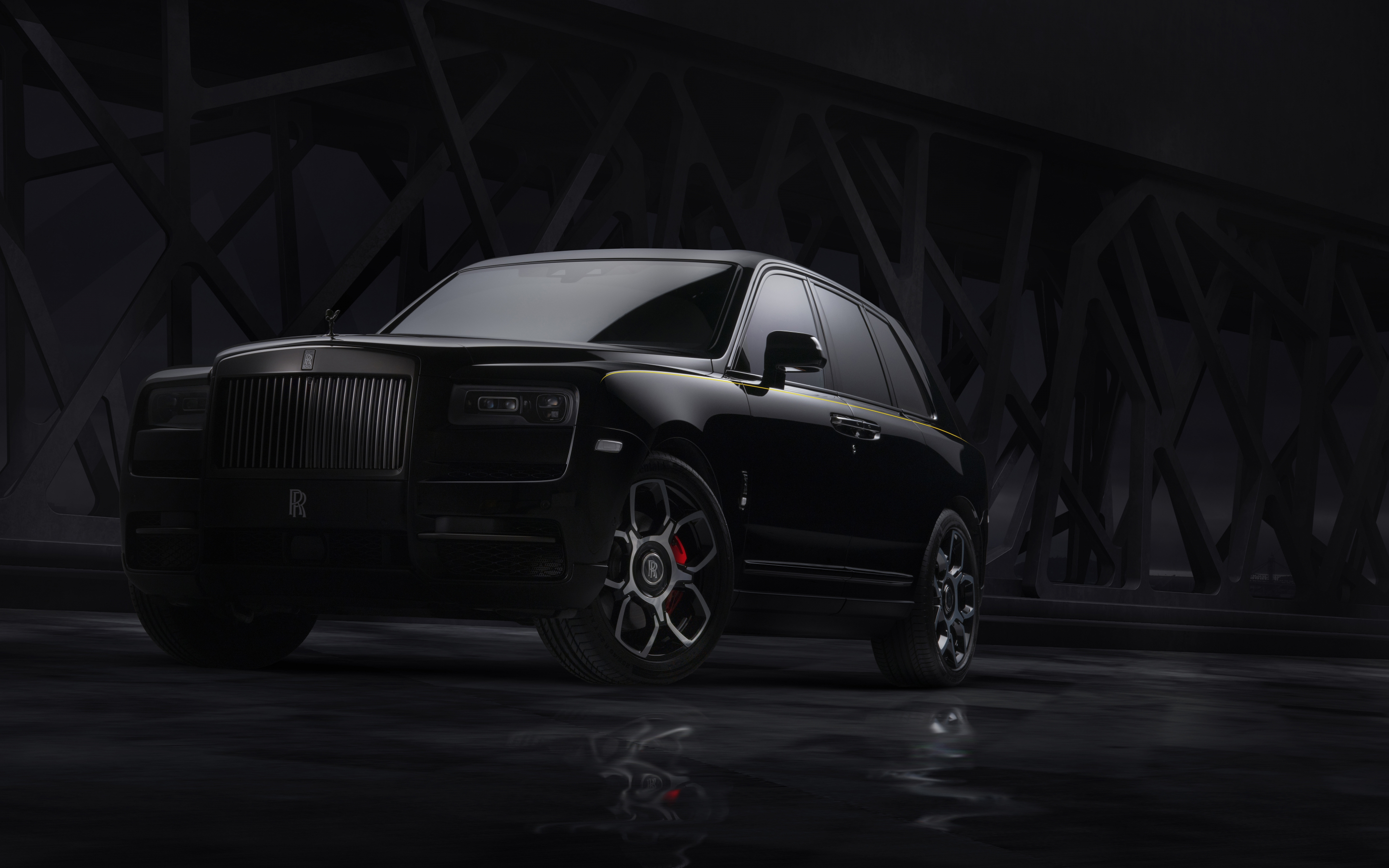 Luxury car, Rolls-Royce Cullinan Black Badge, 2019, 2880x1800 wallpaper
