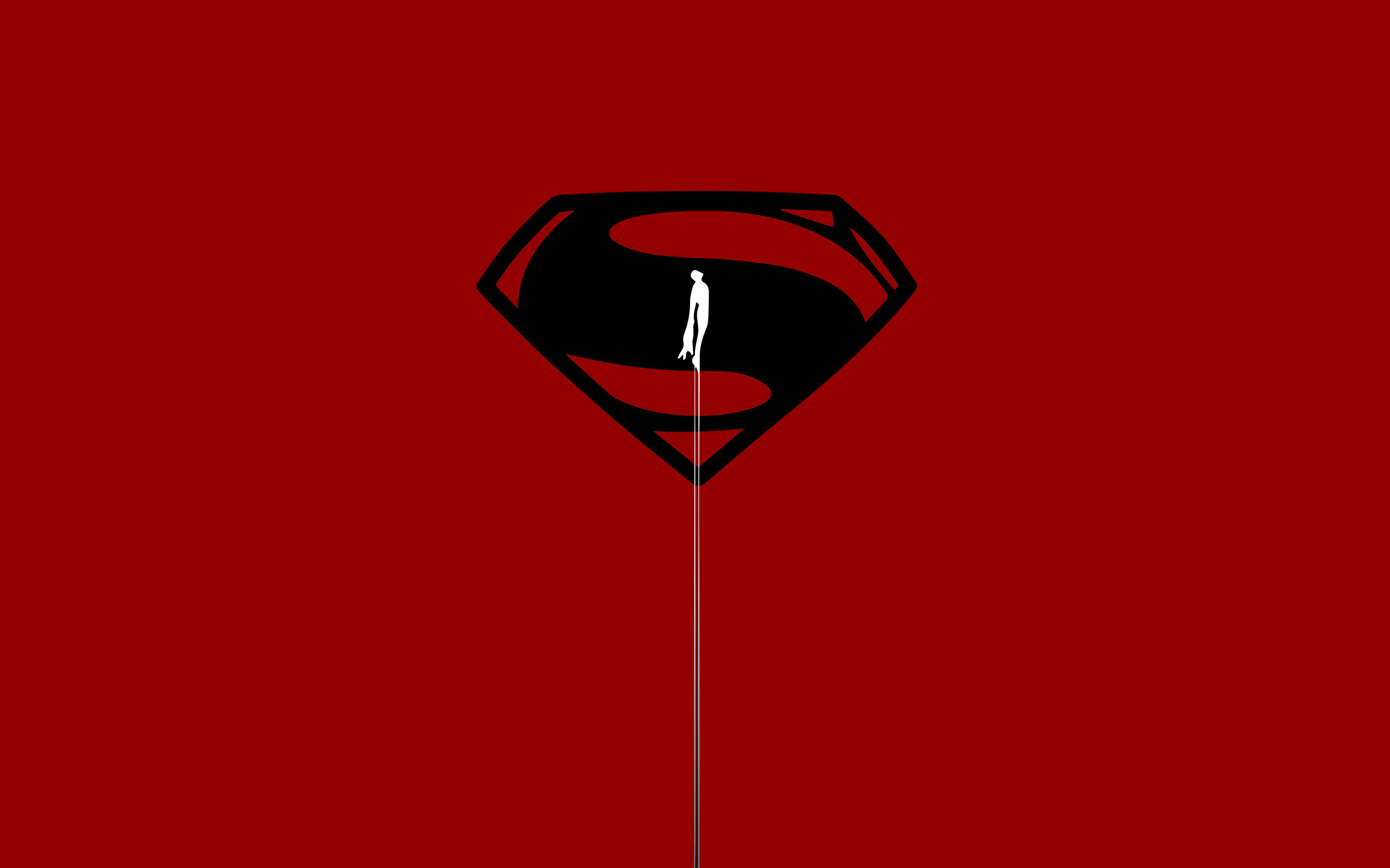 Superman, minimal, 2880x1800 wallpaper