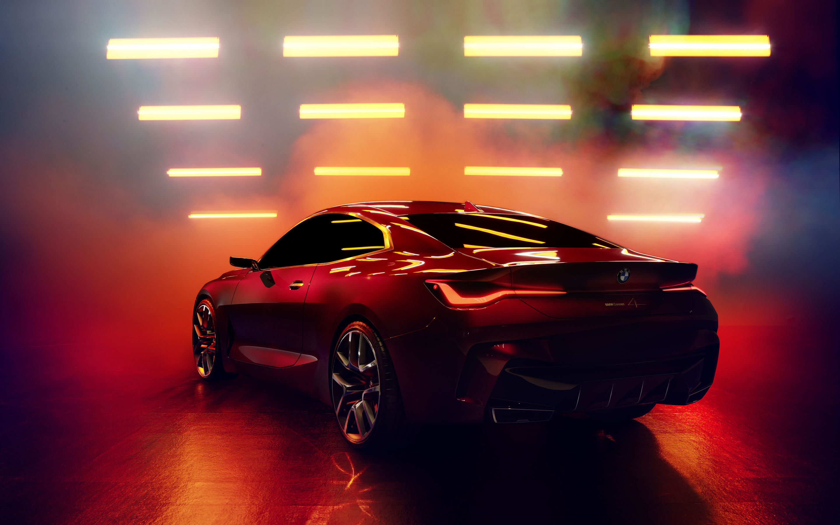 Motor show, BMW Concept 4, rear-view, 2880x1800 wallpaper