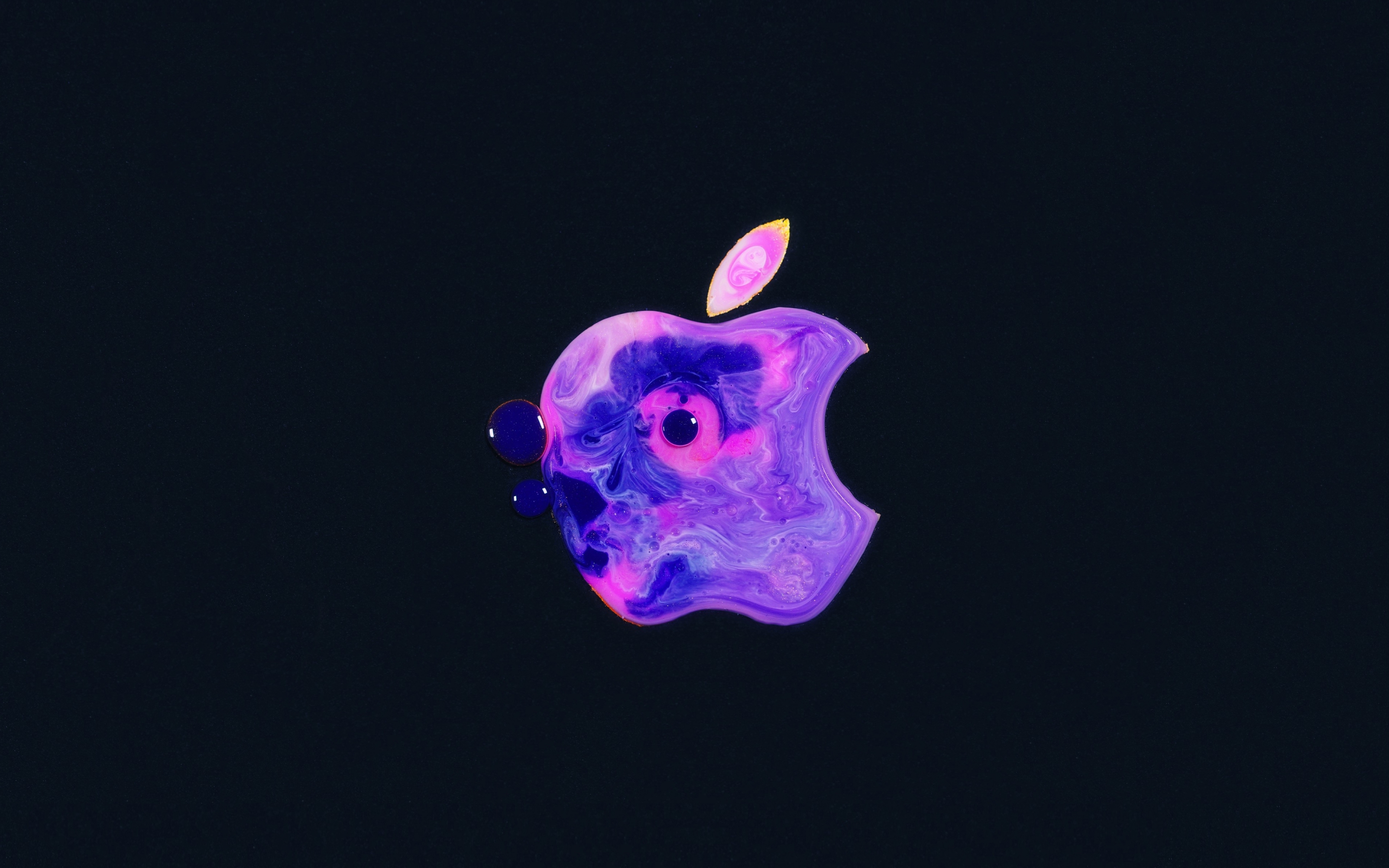 iPhone, apples' logo, colorful, art, 2880x1800 wallpaper