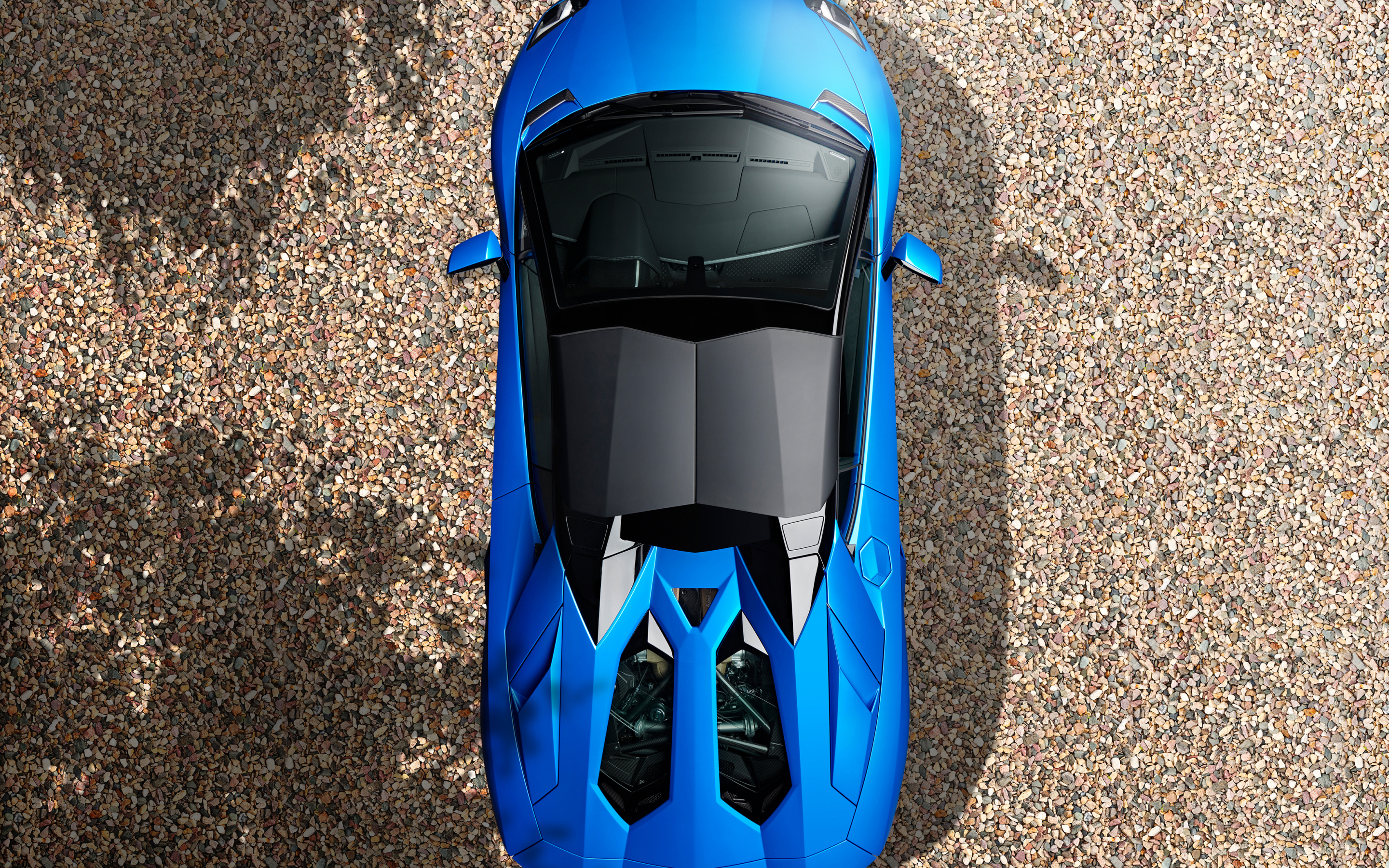 Top-view, sports car from Lamborghini, 2880x1800 wallpaper