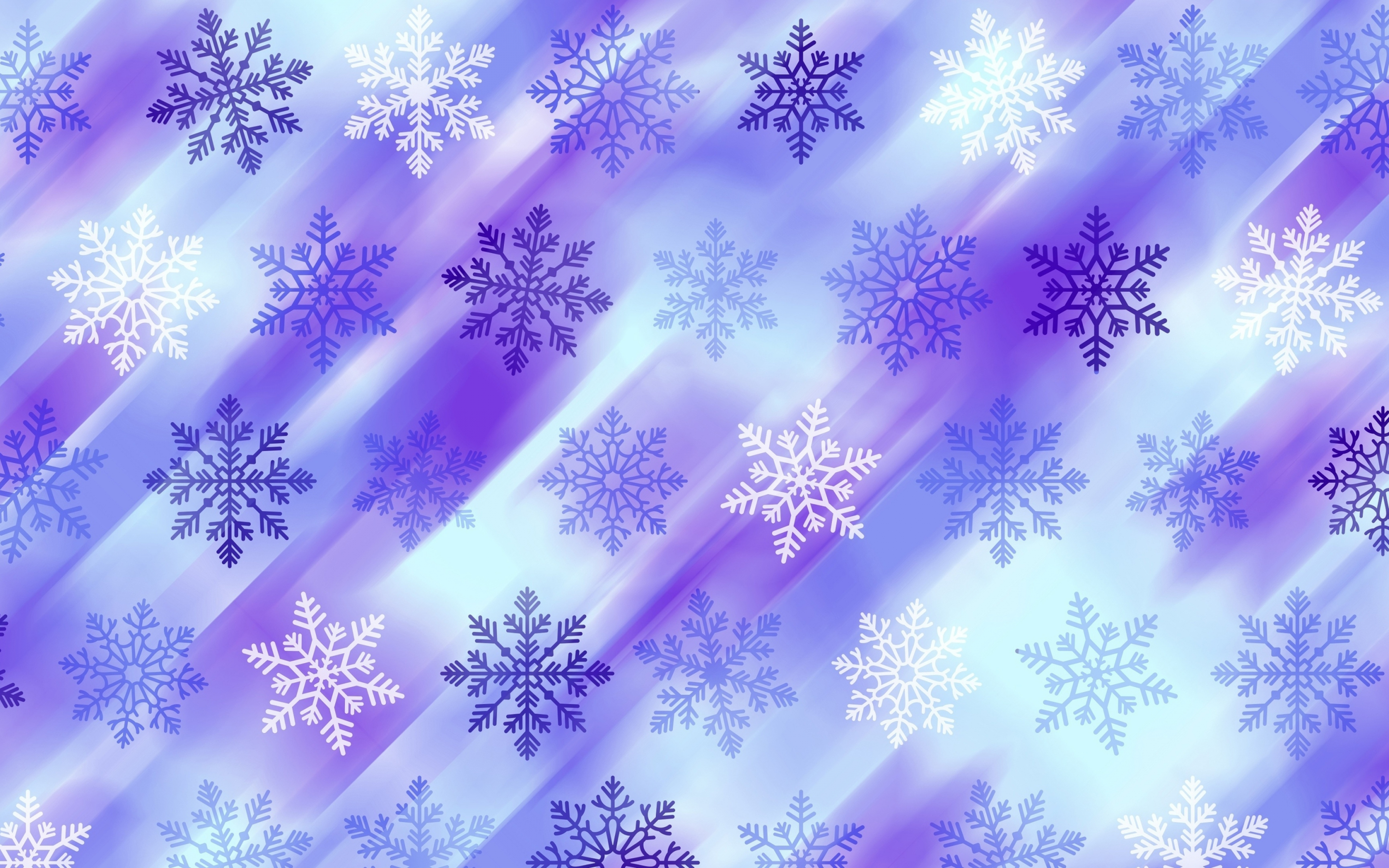 Snowflake, bluish-white flakes, abstract, 2880x1800 wallpaper