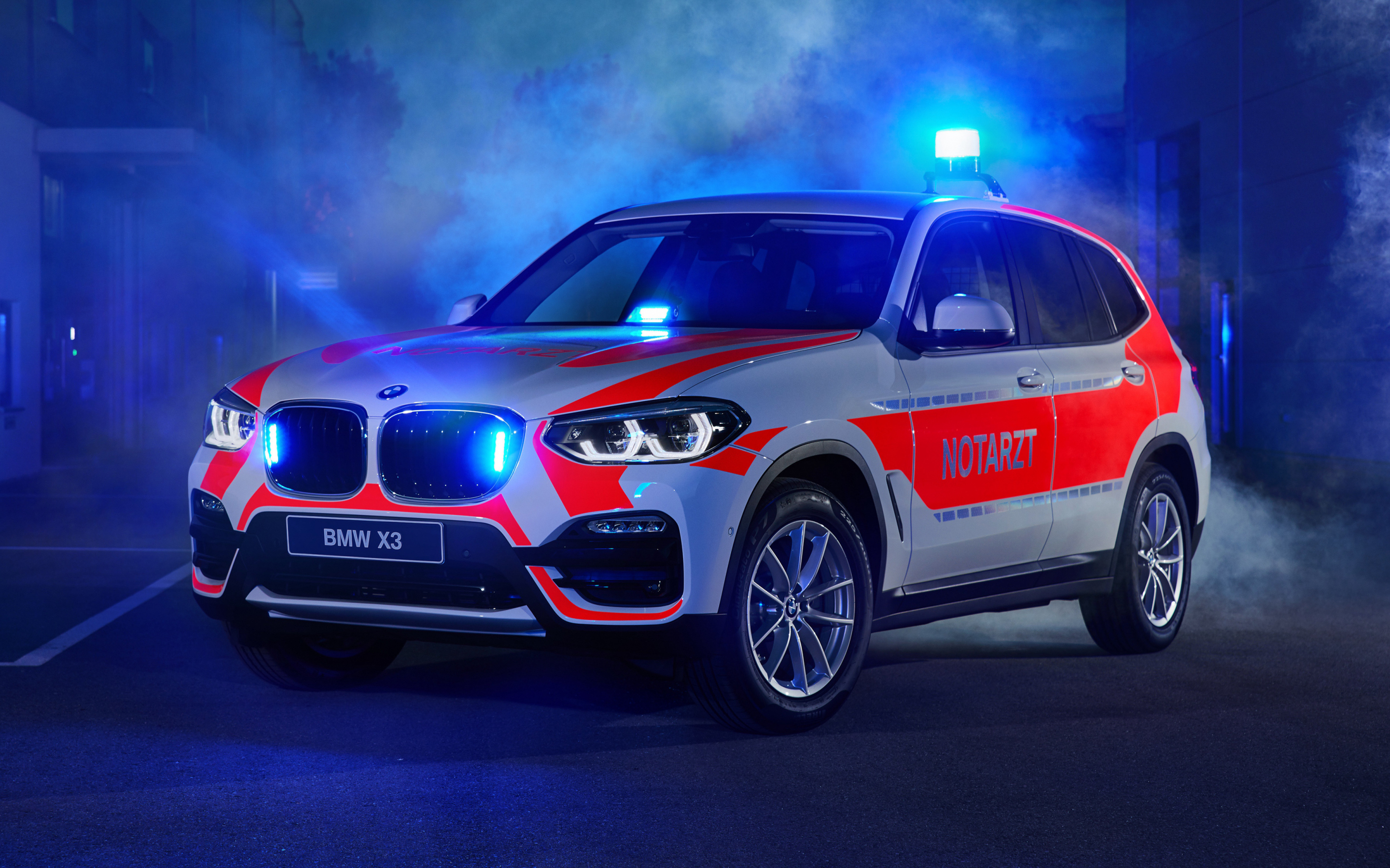 Einsatzfahrzeug: BMW X3 xDrive20d - NEF, 2018, 2880x1800 wallpaper