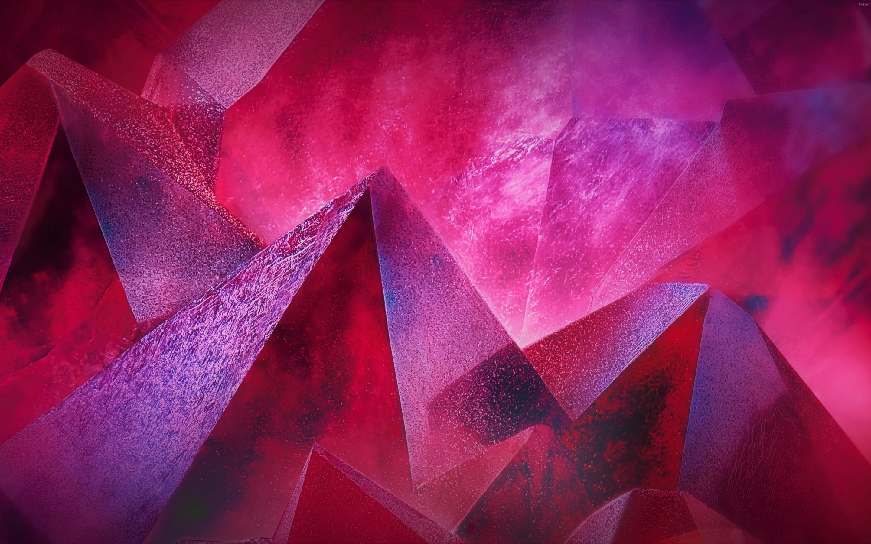 Pyramids, pink, abstract , 2880x1800 wallpaper
