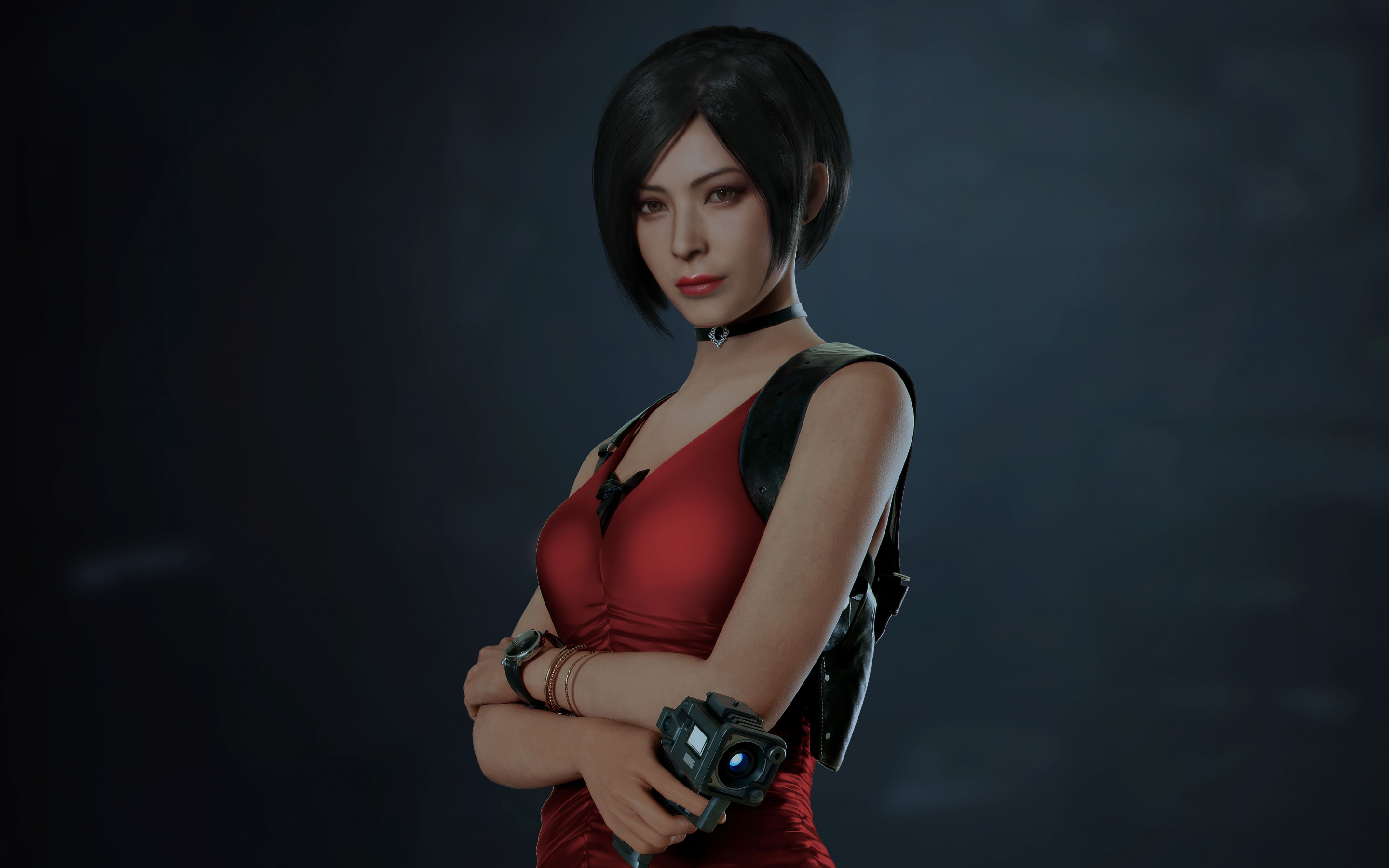 Ada Wong, Resident Evil 2, confident, video game, 2880x1800 wallpaper