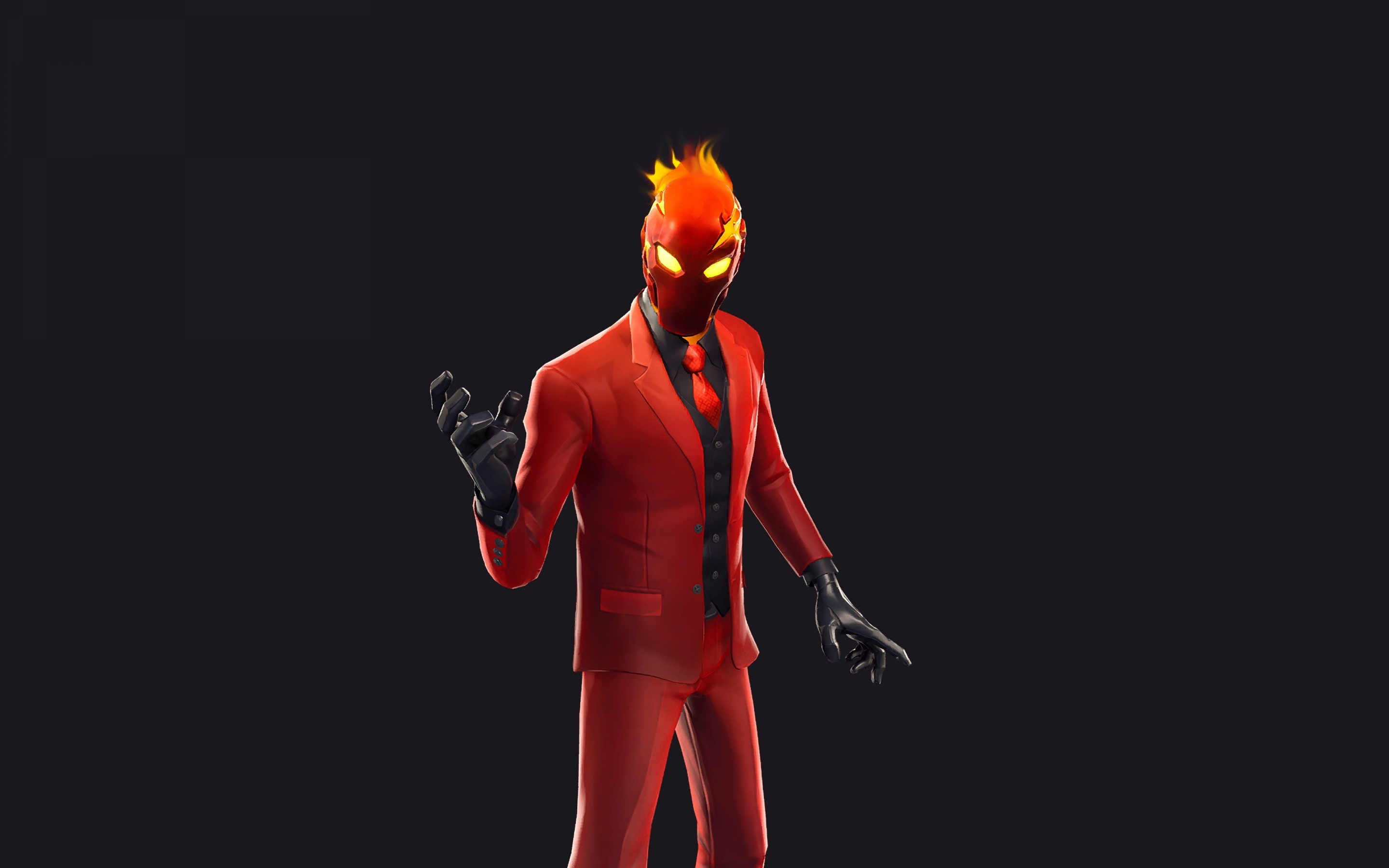 Game, 2019, red suit, Inferno, Fortnite, 2880x1800 wallpaper