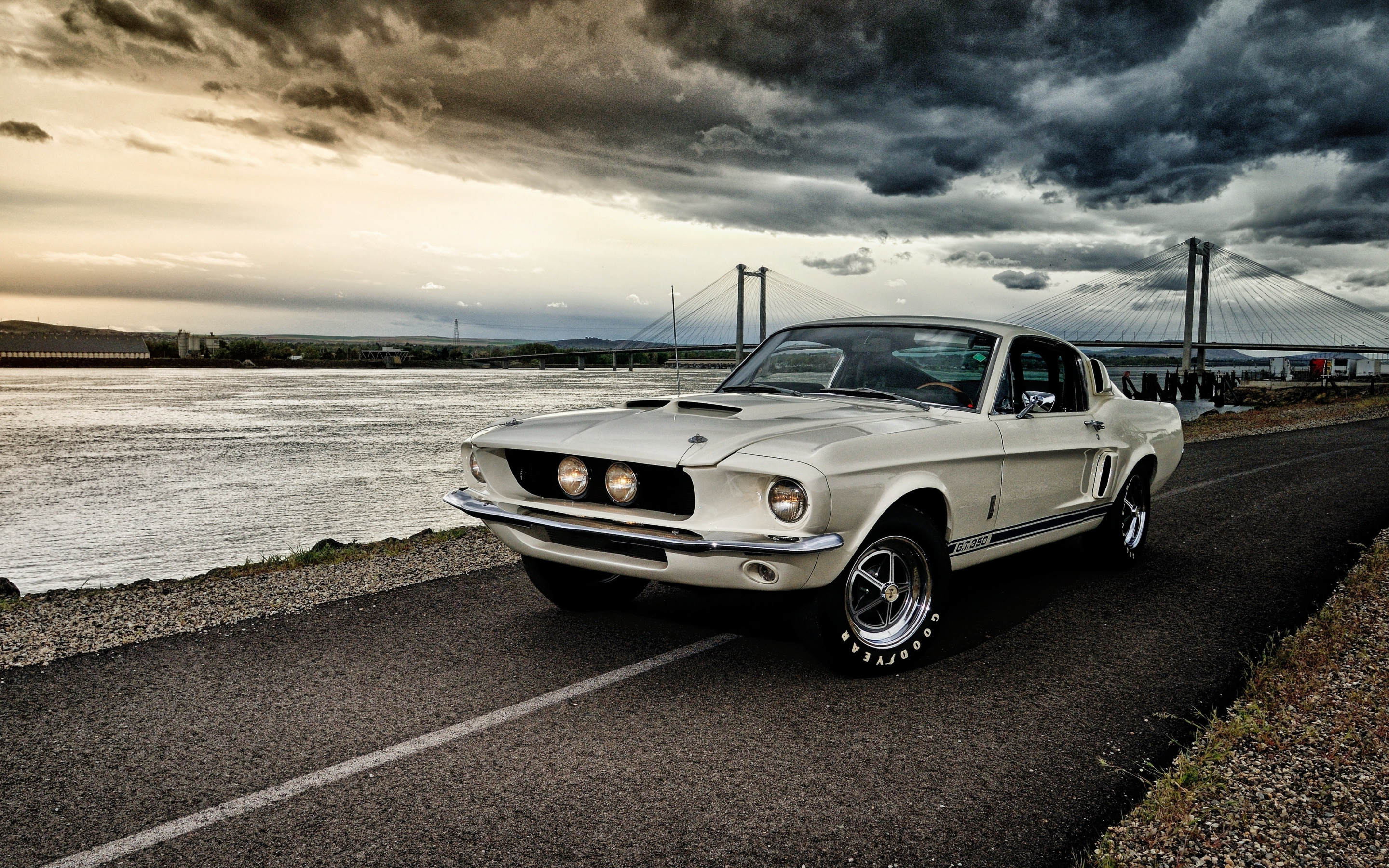 1967 Ford Mustang Shelby GT350, muscle car, on road, 2880x1800 wallpaper
