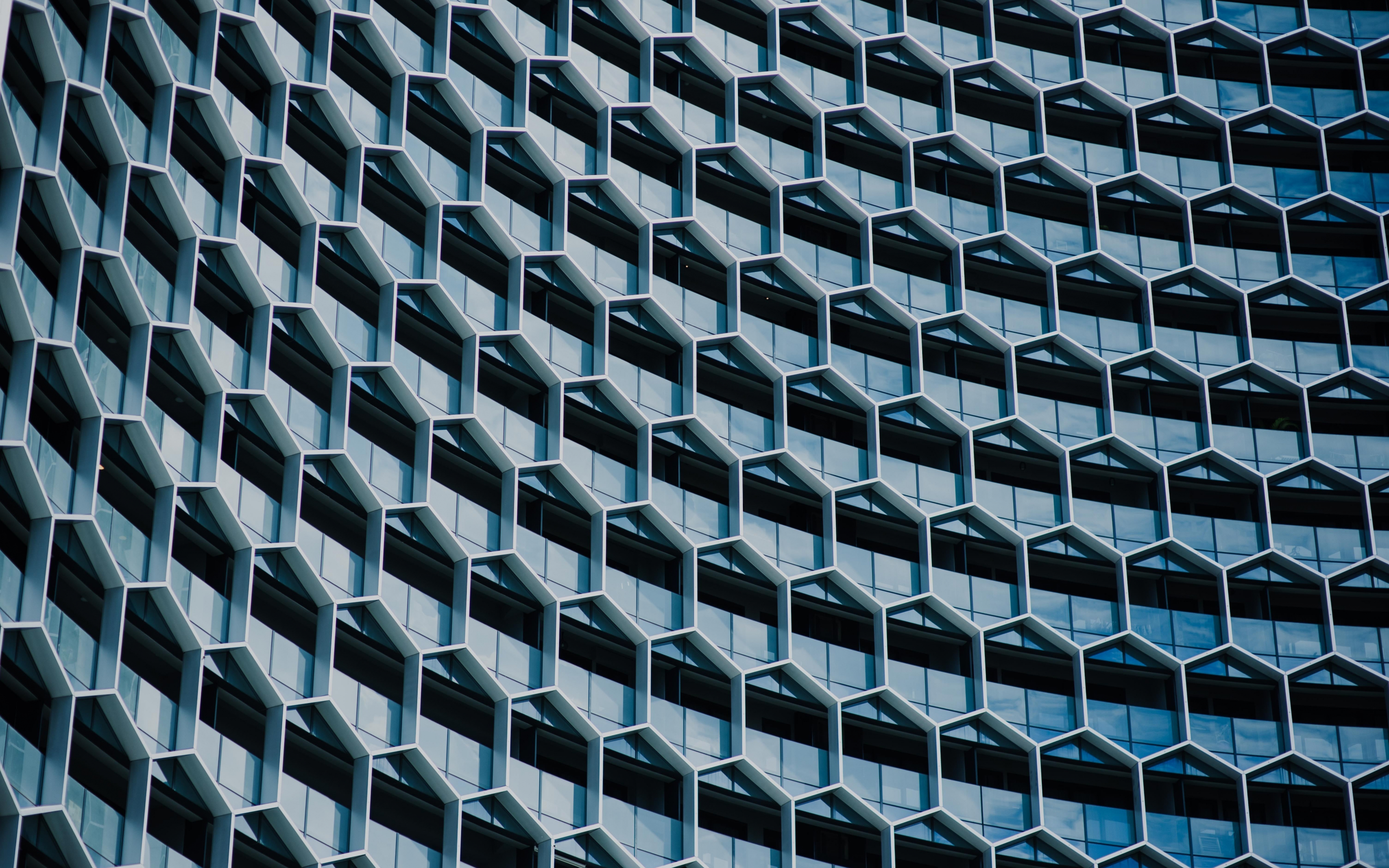 Grid, surface, architecture, building, 2880x1800 wallpaper