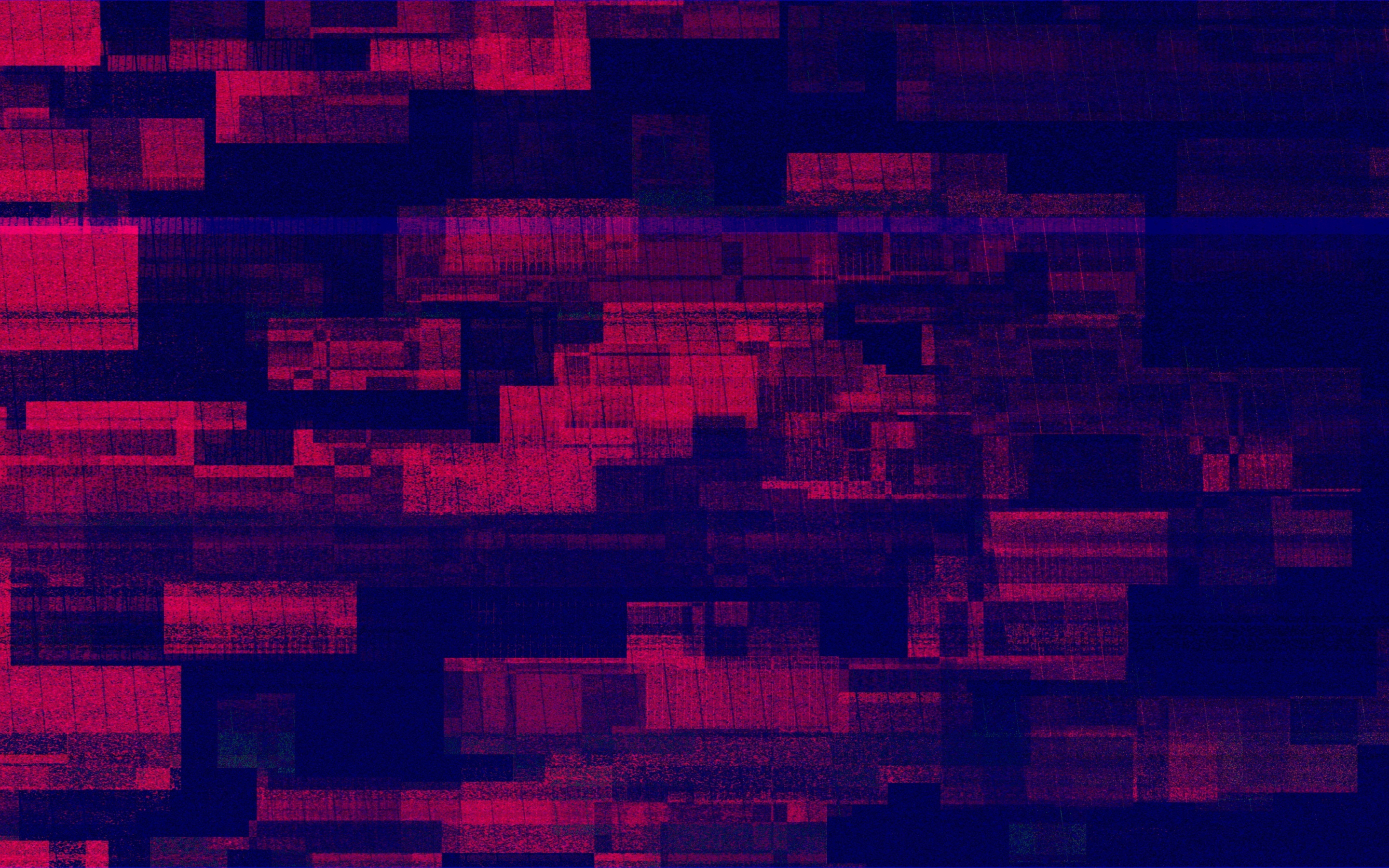 Glitch art, lines, pixels, abstract, 2880x1800 wallpaper