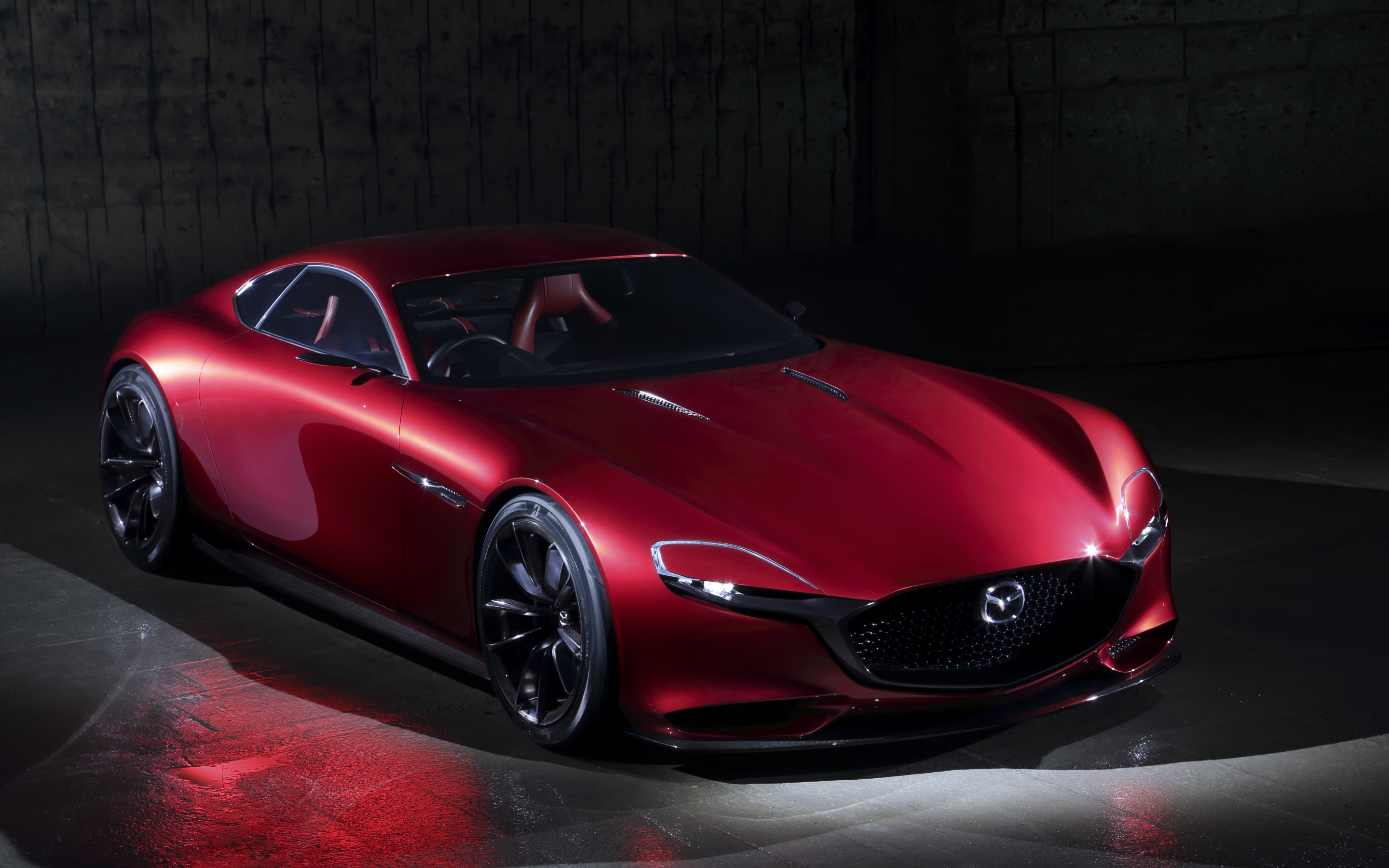 Red Mazda RX-Vision Concept, car, 2880x1800 wallpaper