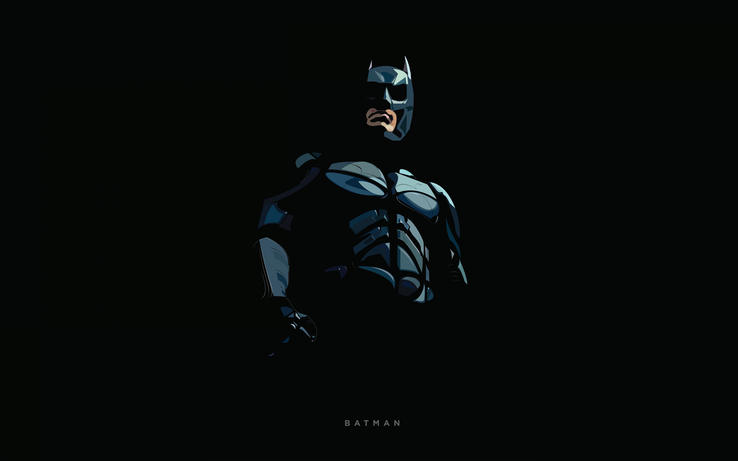 Batman, minimal, artwork, 2880x1800 wallpaper