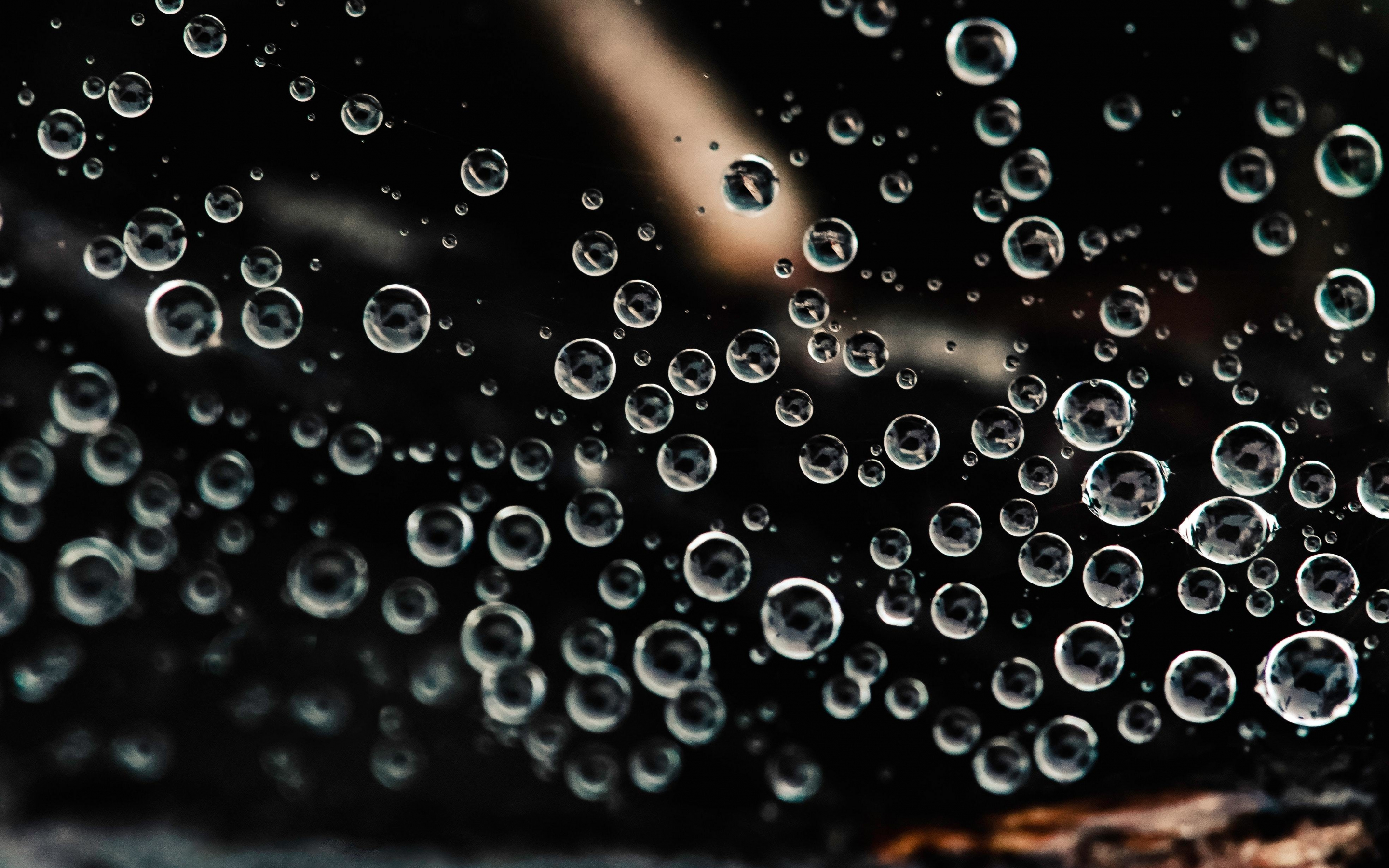 Water drops, water ball, close up, 2880x1800 wallpaper