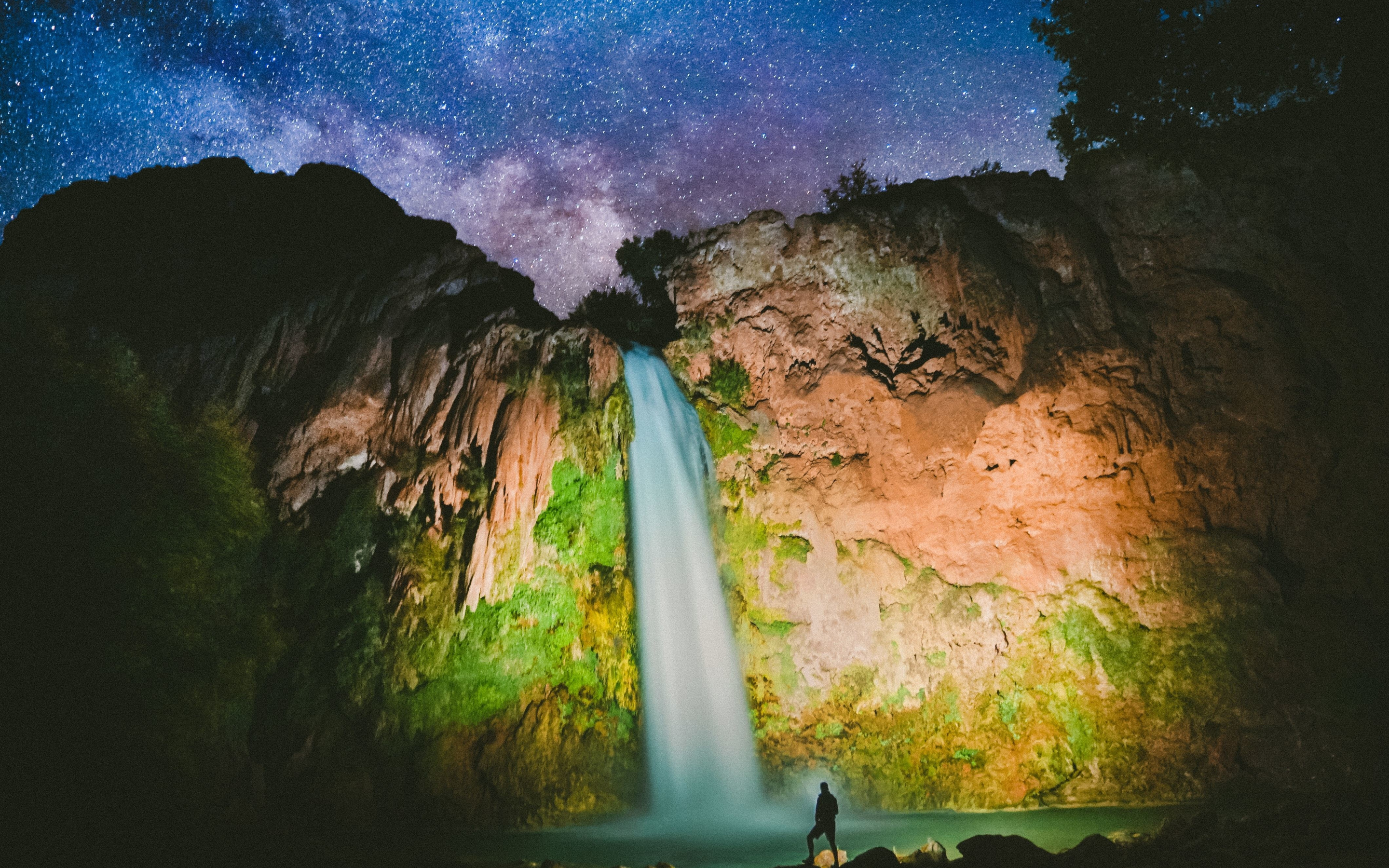 Havasu Falls, waterfall, nature, US, 2880x1800 wallpaper