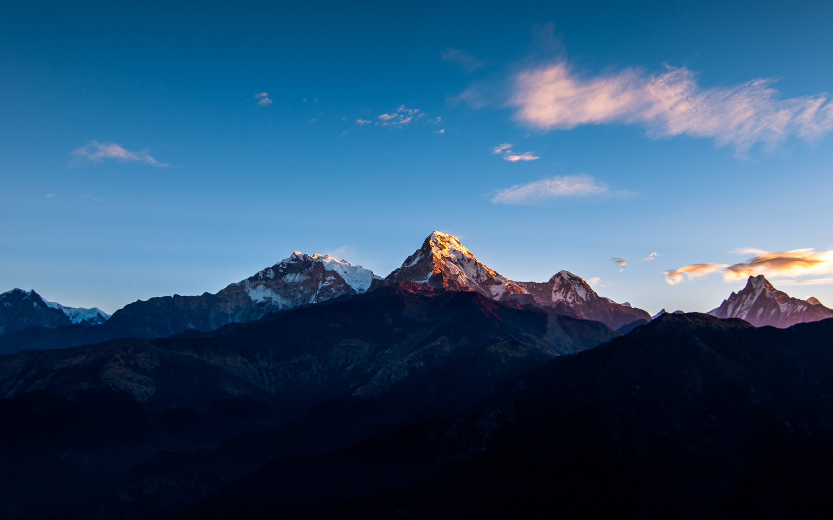 Annapurna Massif, mountain, Himalayas, mountain range, 2880x1800 wallpaper