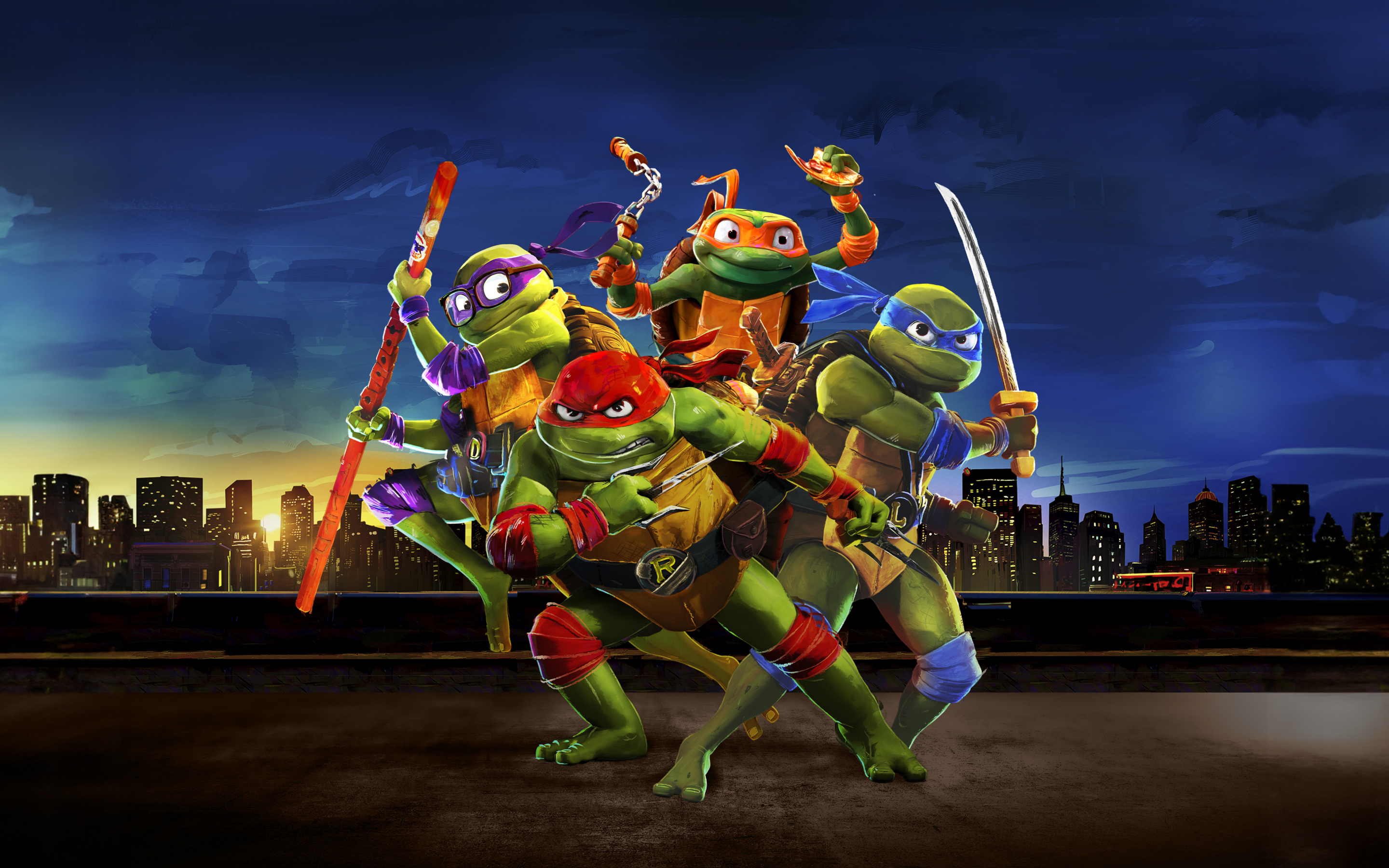 2023 Animated movie, Teenage Mutant Ninja Turtles: Mutant Mayhem, movie, 2880x1800 wallpaper
