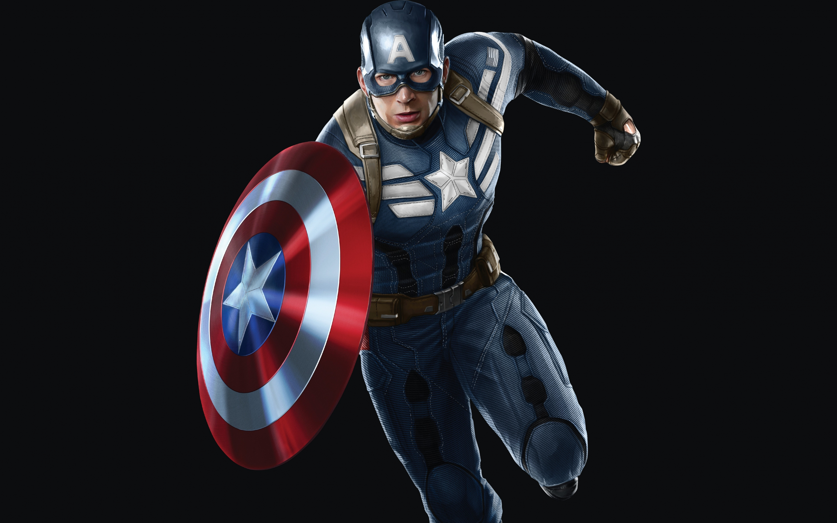 Captain America, superhero, marvel comics, 2880x1800 wallpaper
