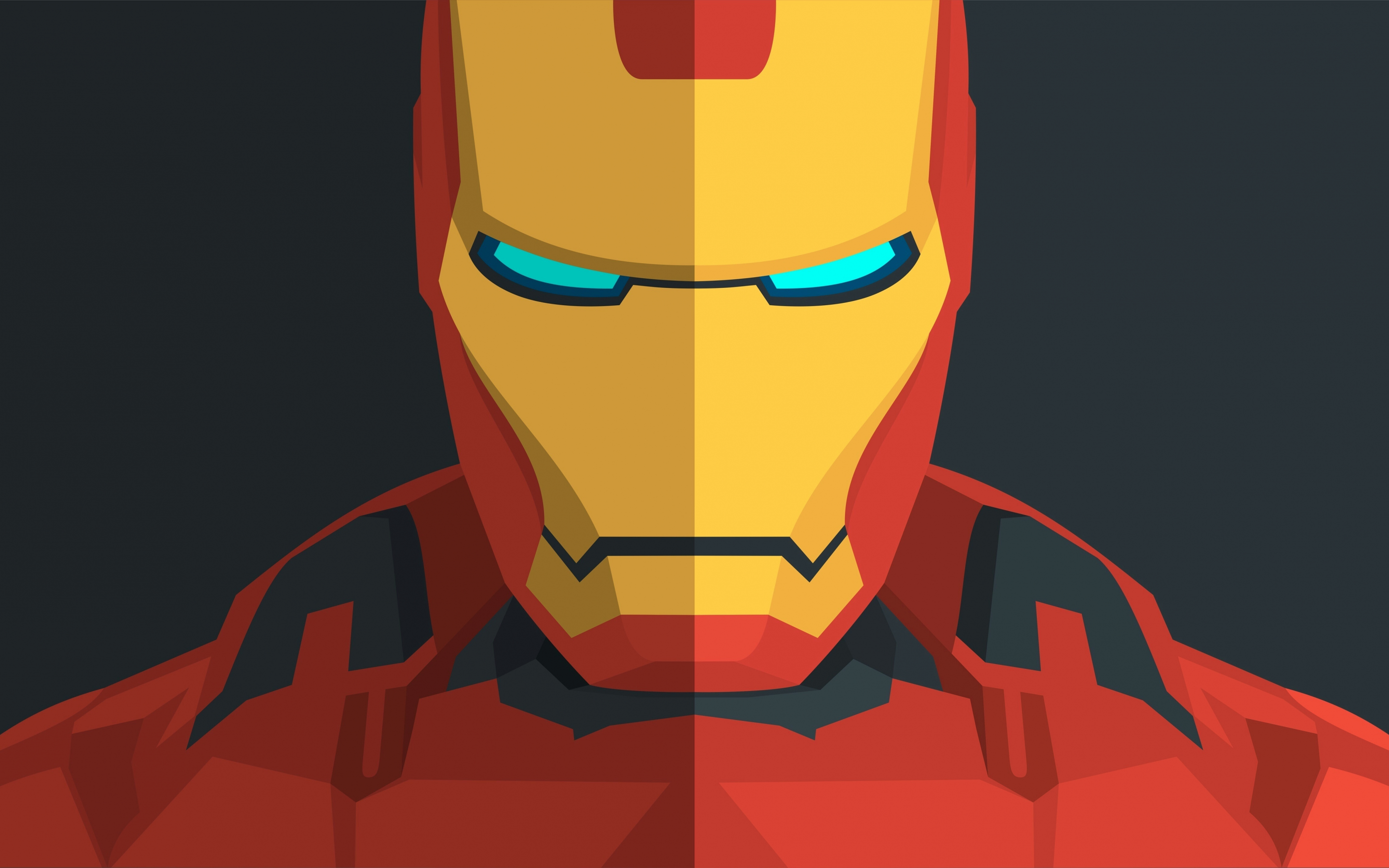 Iron man, minimal, superhero, 2880x1800 wallpaper