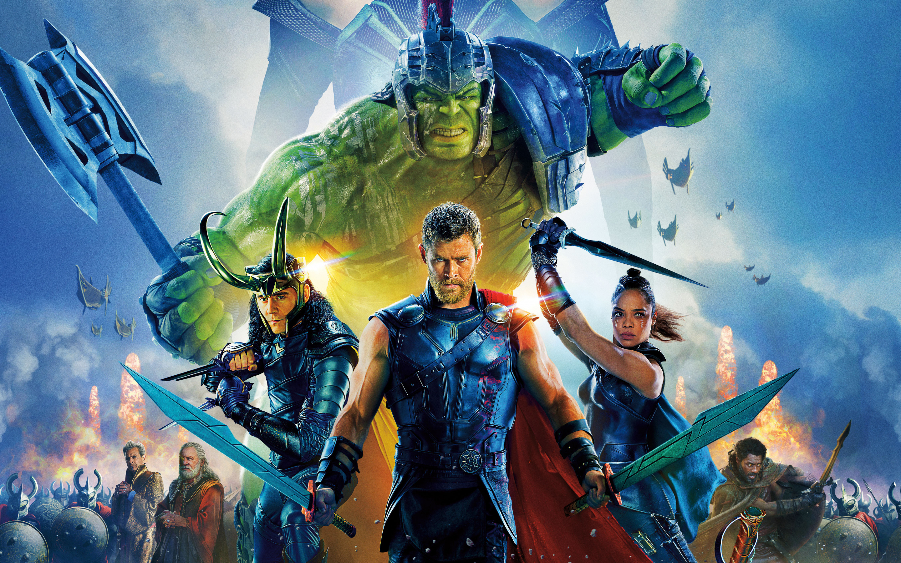 Thor: Ragnarok, movie, poster, cast, 2017, 2880x1800 wallpaper