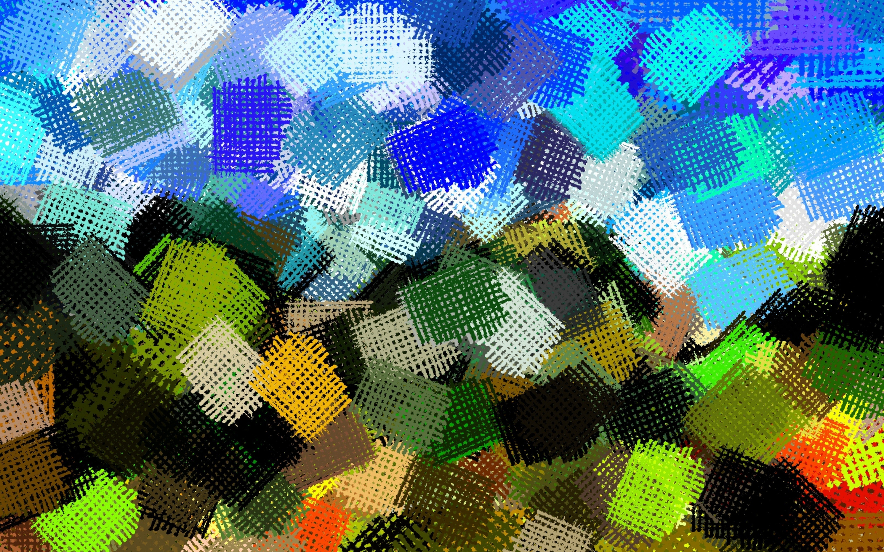 Texture, color, brushes, mark, art, 2880x1800 wallpaper