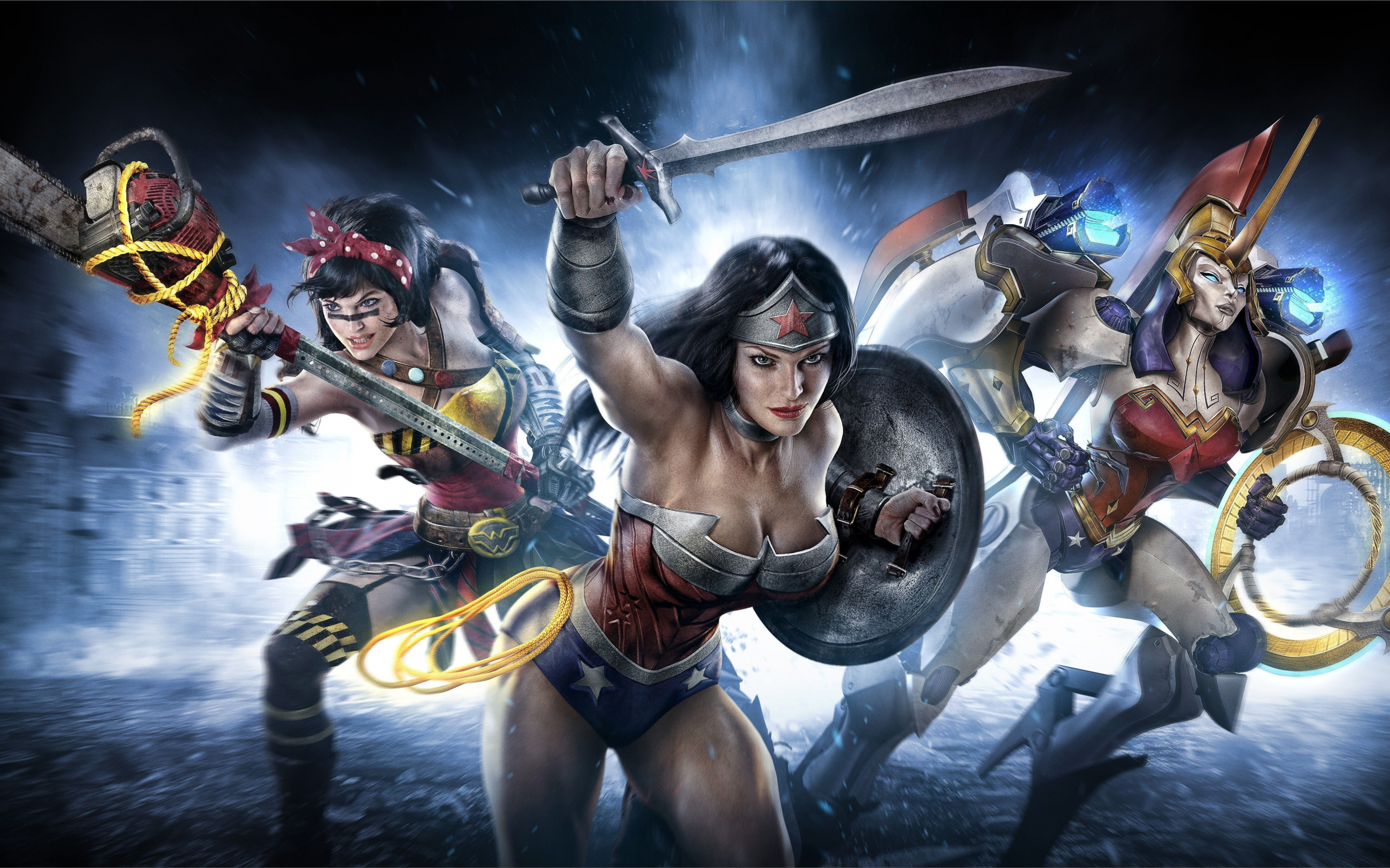 Wonder woman, Infinite Crisis, video game, superhero, 2880x1800 wallpaper