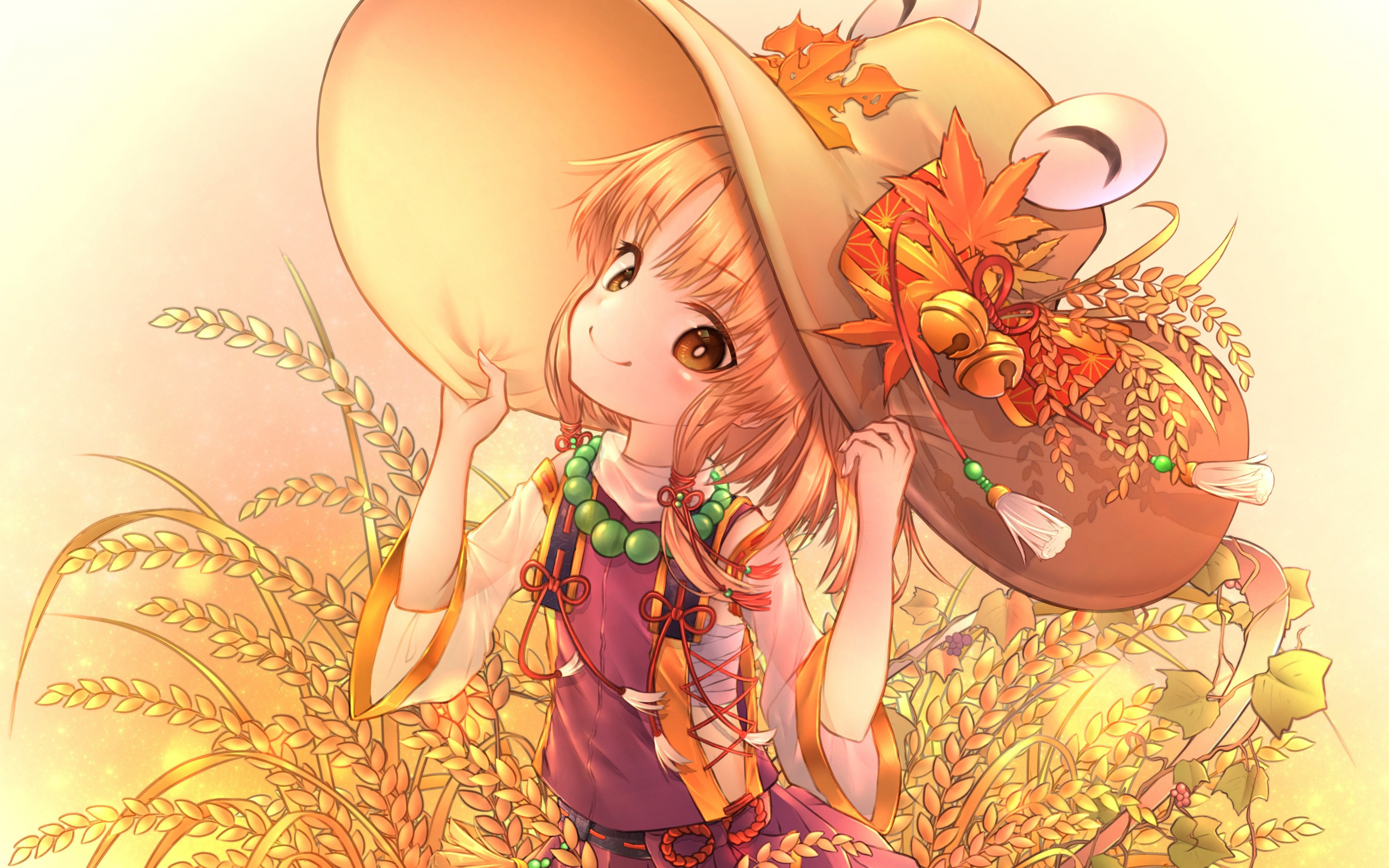 Cute, Touhou, suwako moriya, anime girl, 2880x1800 wallpaper