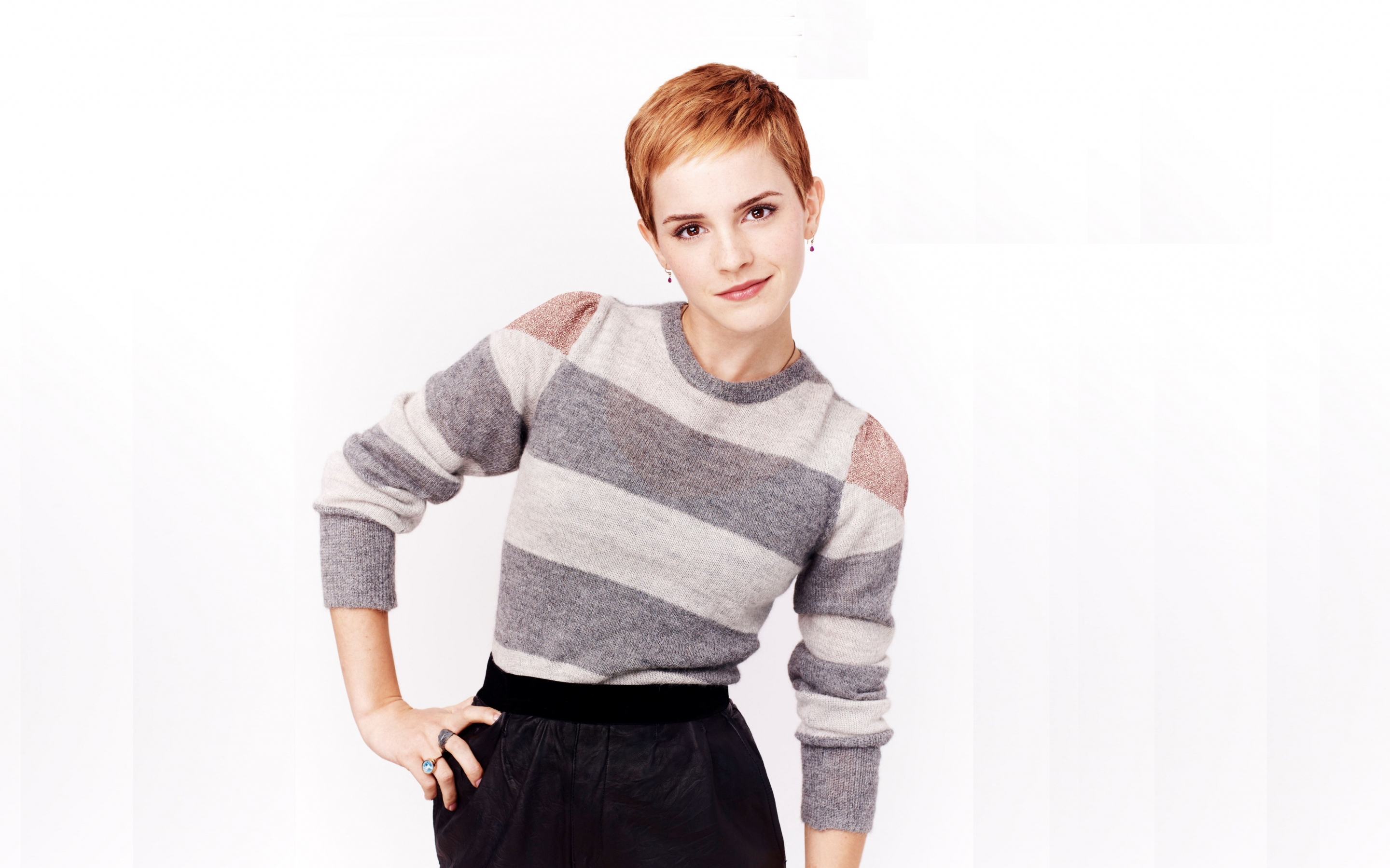 Emma Watson, short hair, beautiful, actress, 2880x1800 wallpaper