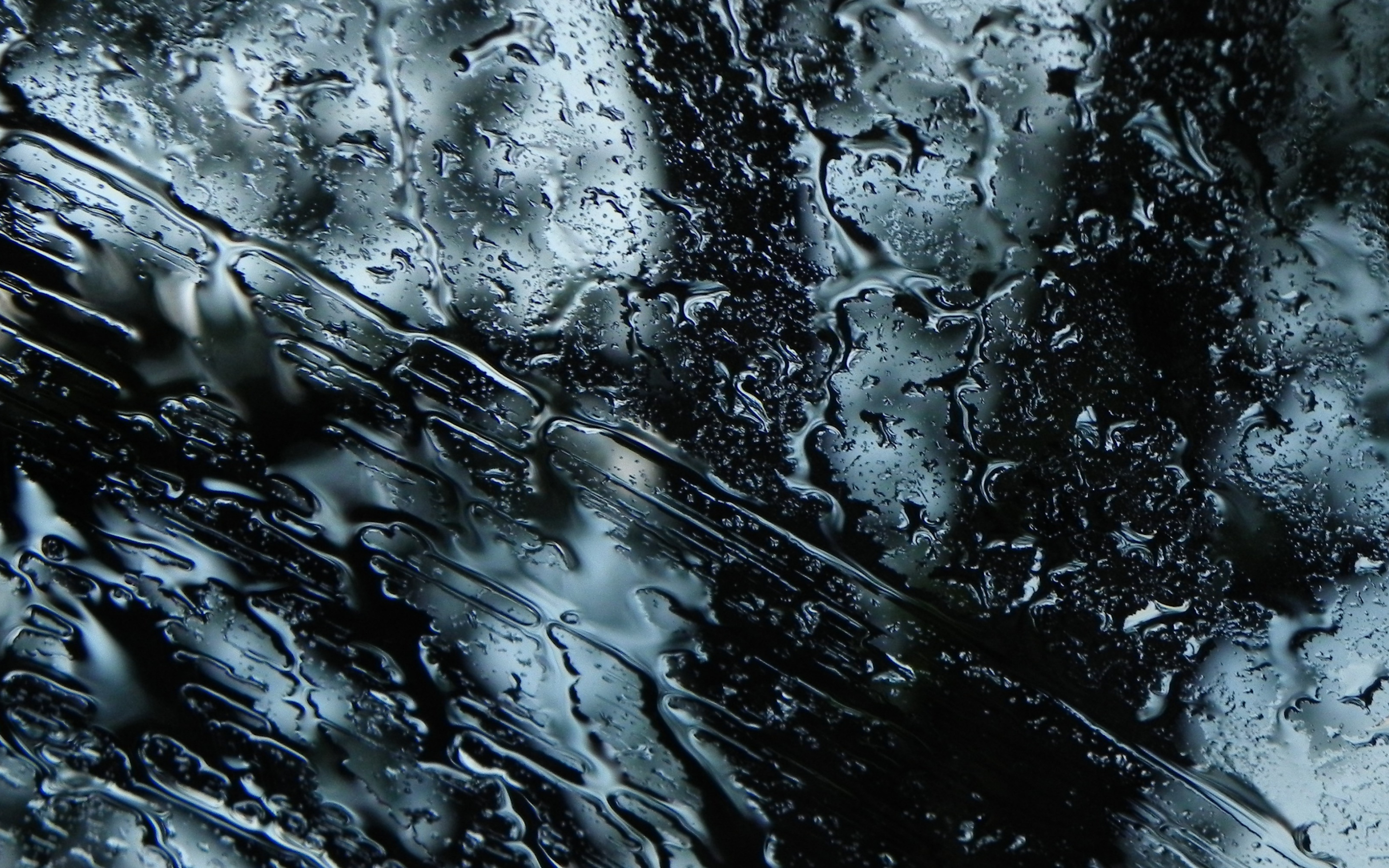Water, surface, texture, dark, 2880x1800 wallpaper