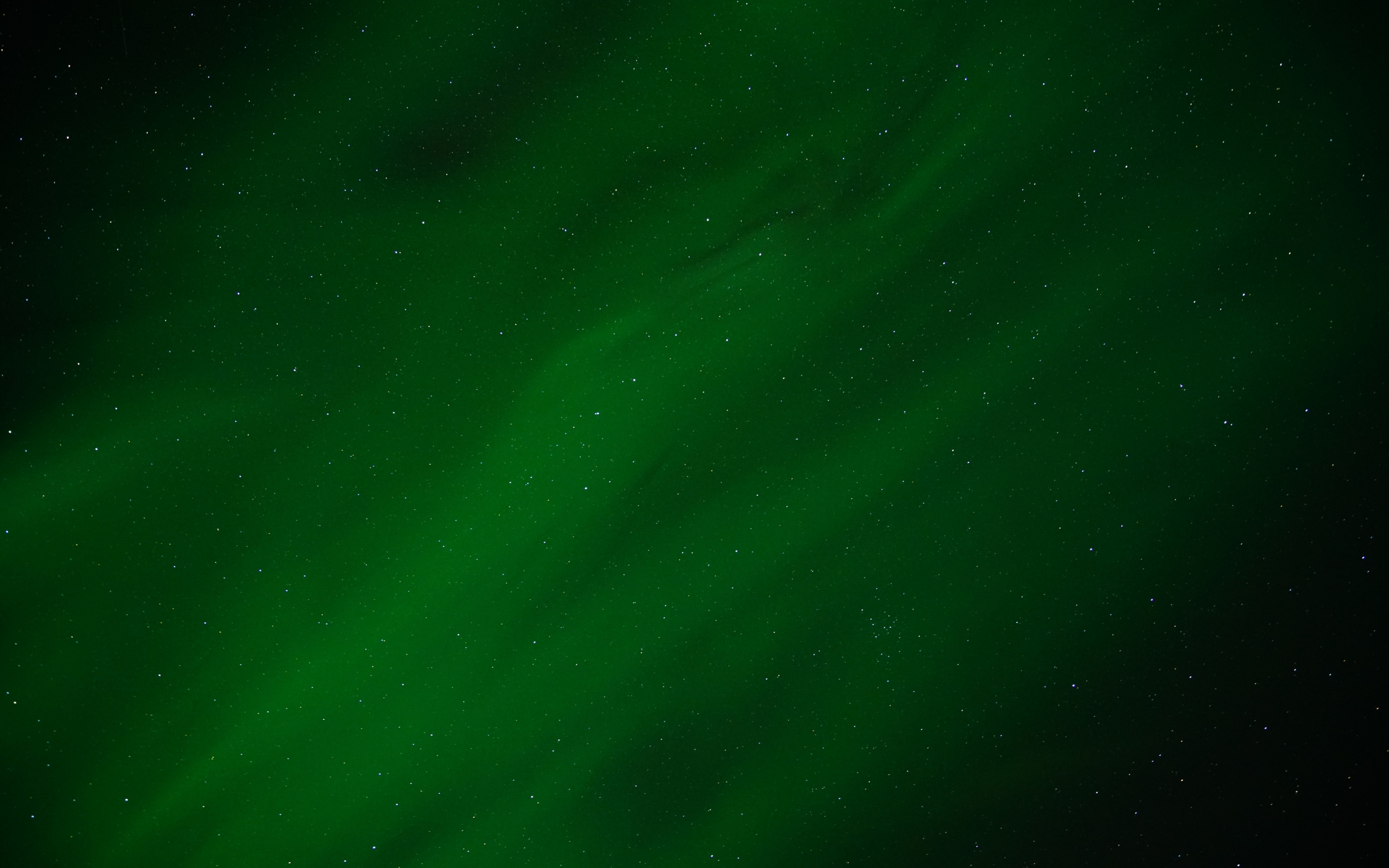 Northern lights, Aurora, green sky, night, nature, 2880x1800 wallpaper