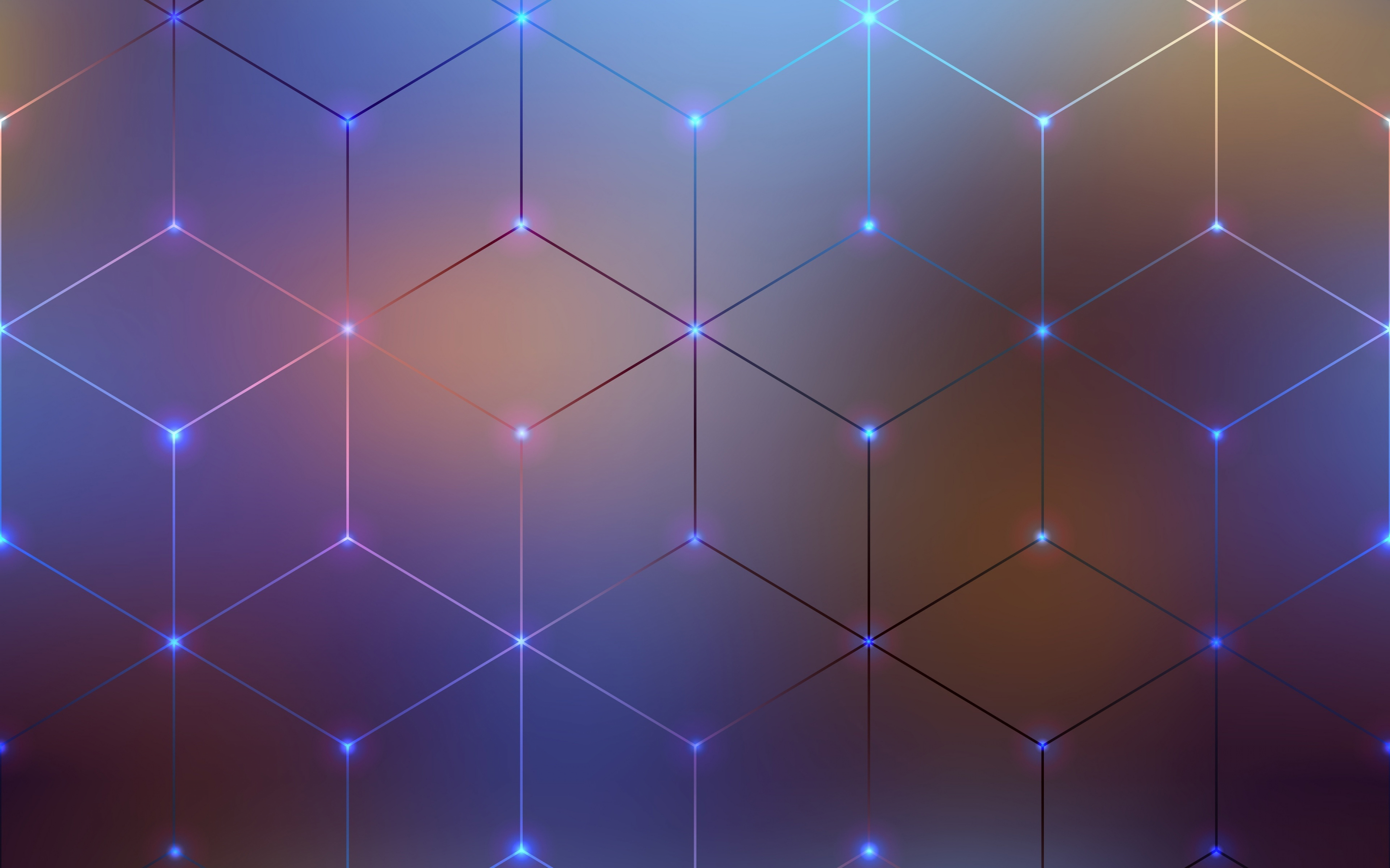 Cubes, grid, pattern, abstract, 2880x1800 wallpaper