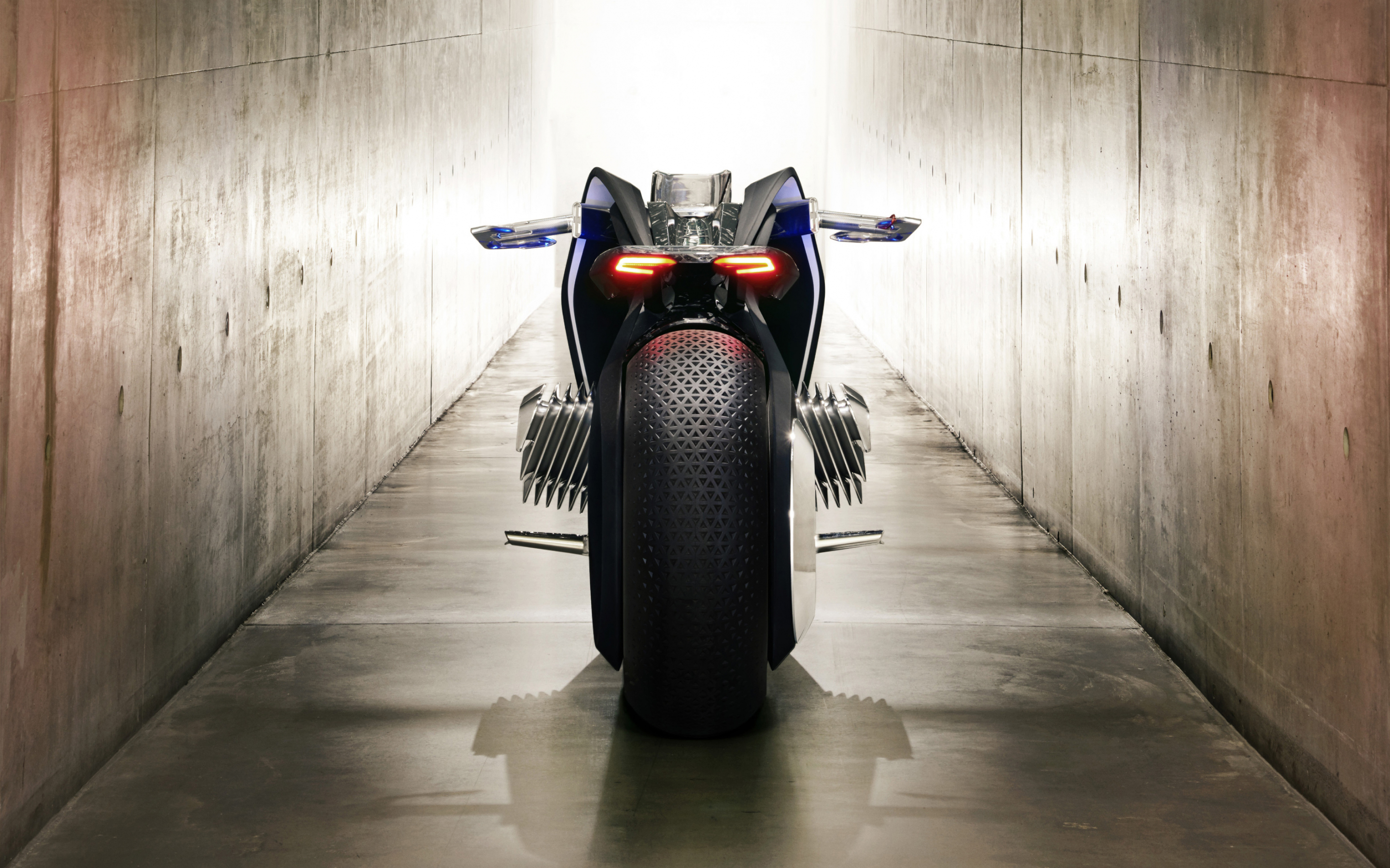BMW vision next 100, concept bike, rear, 2880x1800 wallpaper