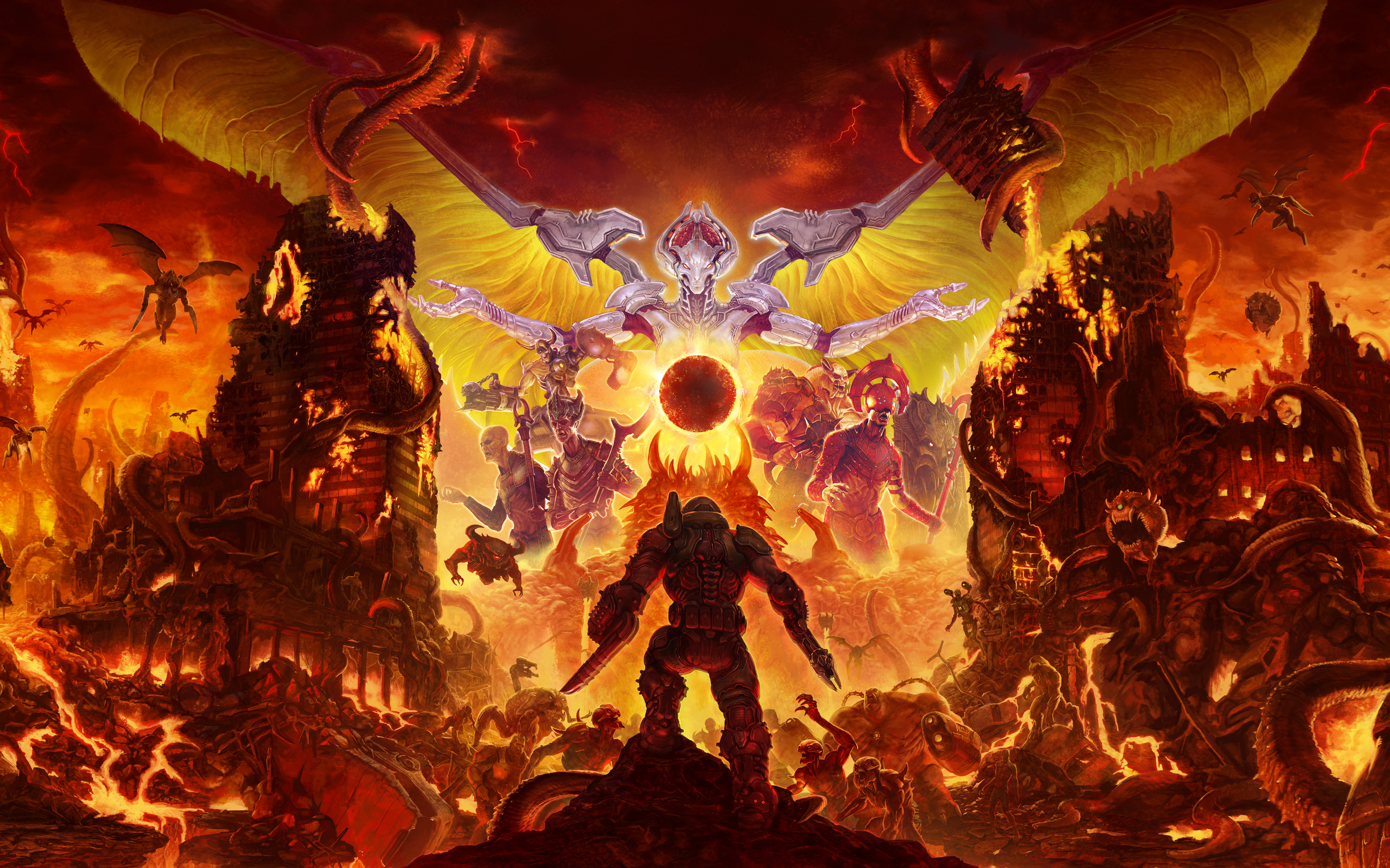 2020 game, Doom Eternal, 2880x1800 wallpaper