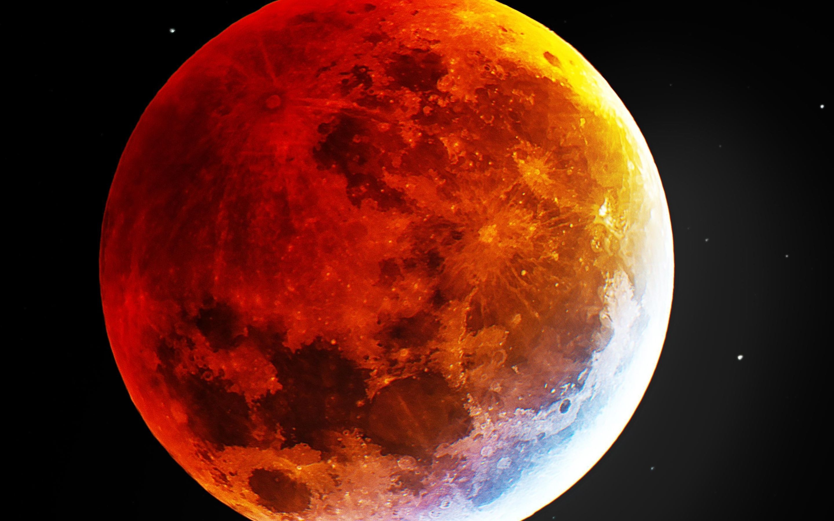 Blood moon, red, 2880x1800 wallpaper