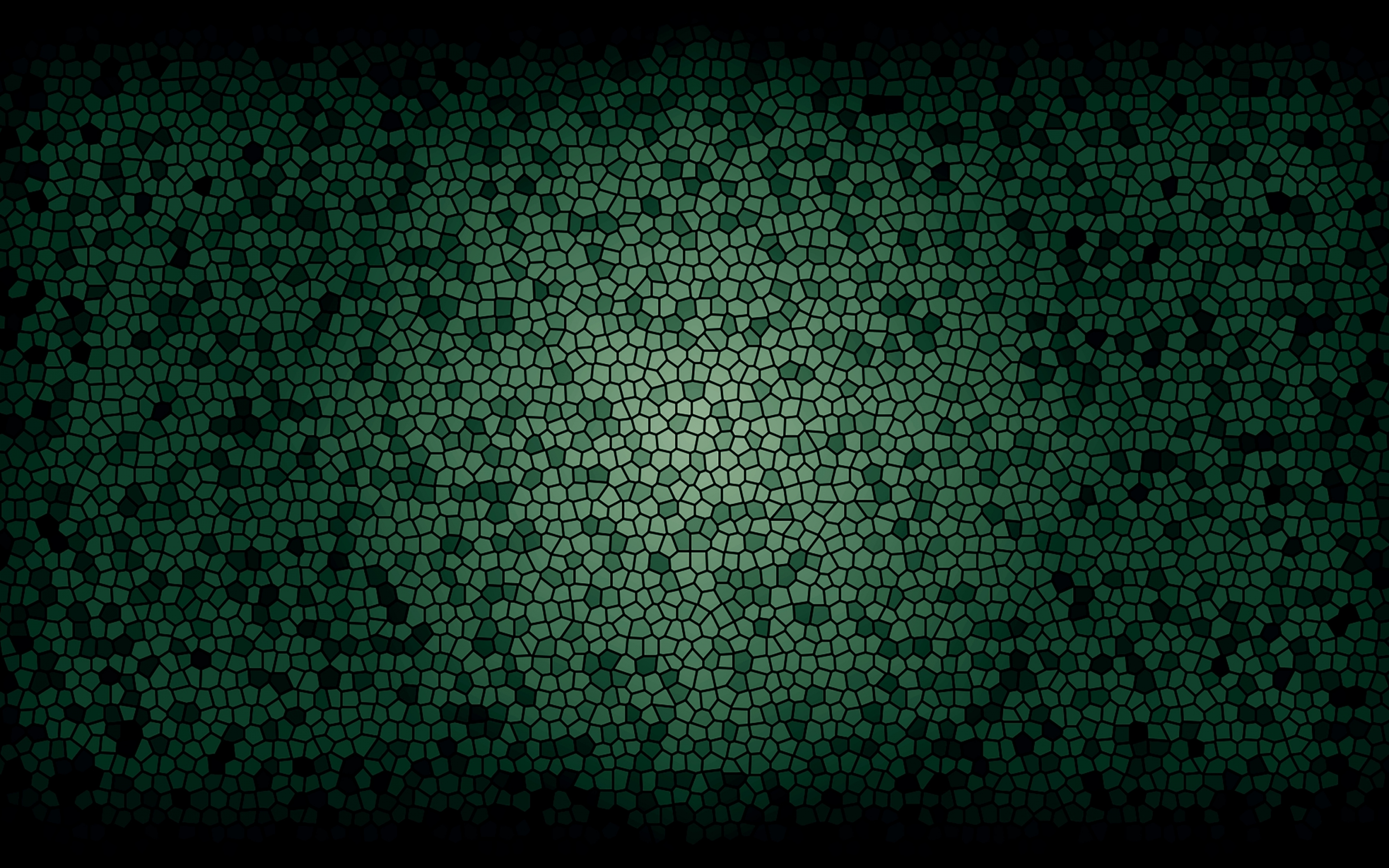 Mosaic pattern, green texture, abstract, 2880x1800 wallpaper