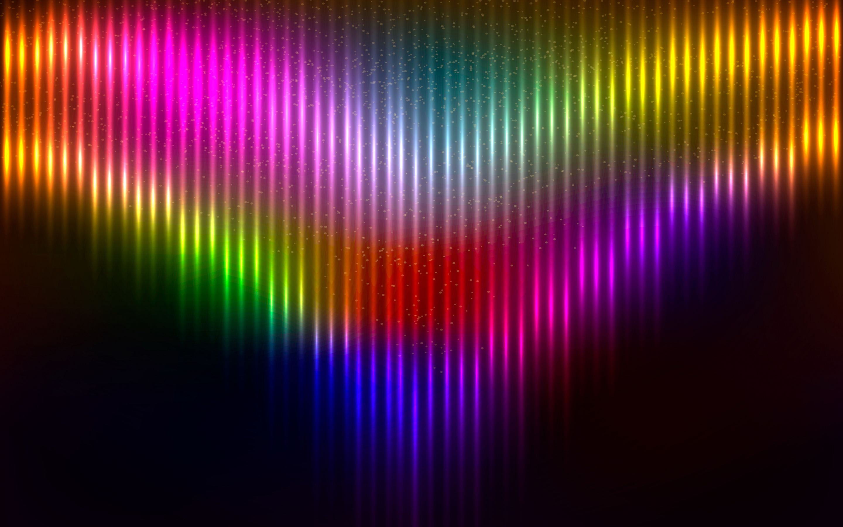 Abstract, colorful, glowing stripes, 2880x1800 wallpaper