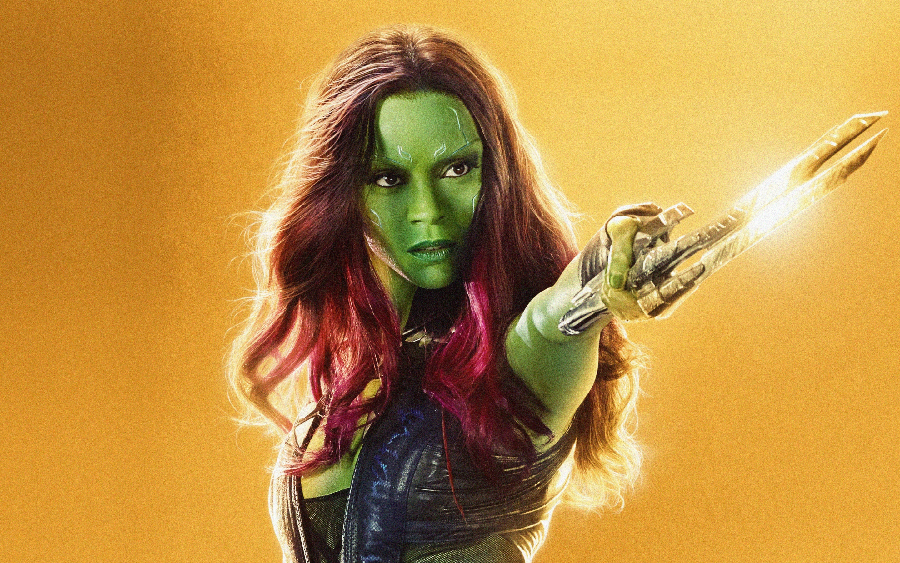 Gamora, marvel studio, Avengers: infinity war, 2880x1800 wallpaper