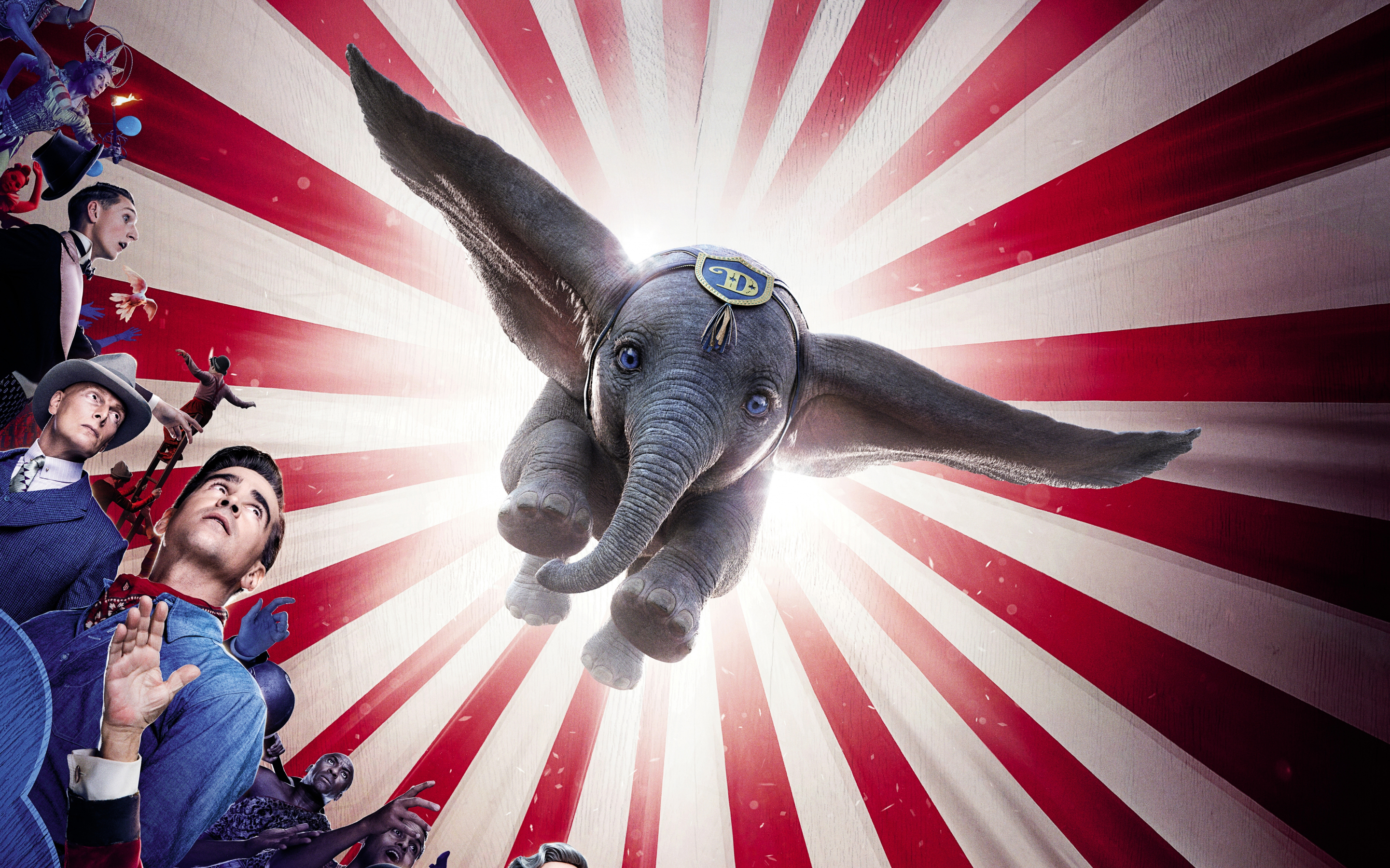 Dumbo, flying elephant, cute animal, poster, 2880x1800 wallpaper