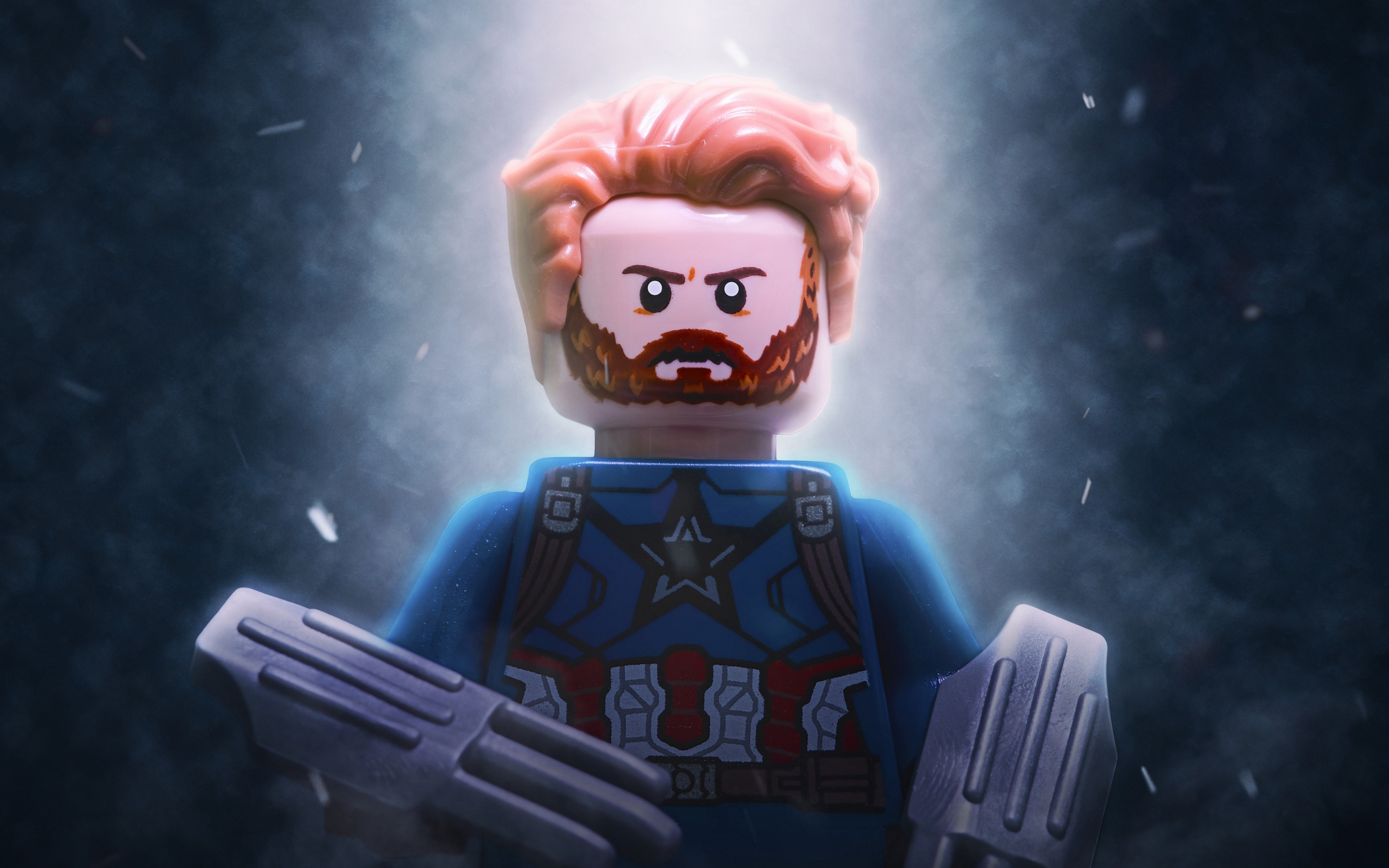 Captain America, Lego Toy, Figure, Avengers: infinity war, 2880x1800 wallpaper