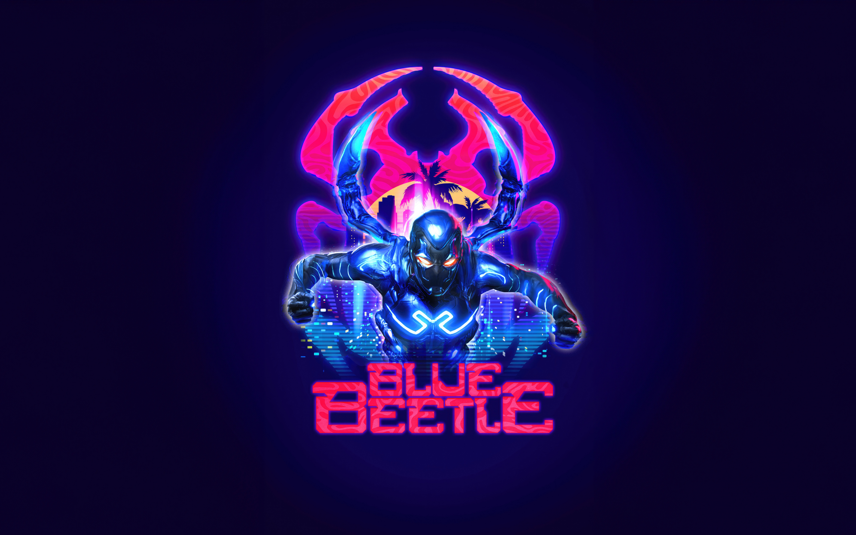 Blue Beetle, superhero movie, art, 2880x1800 wallpaper
