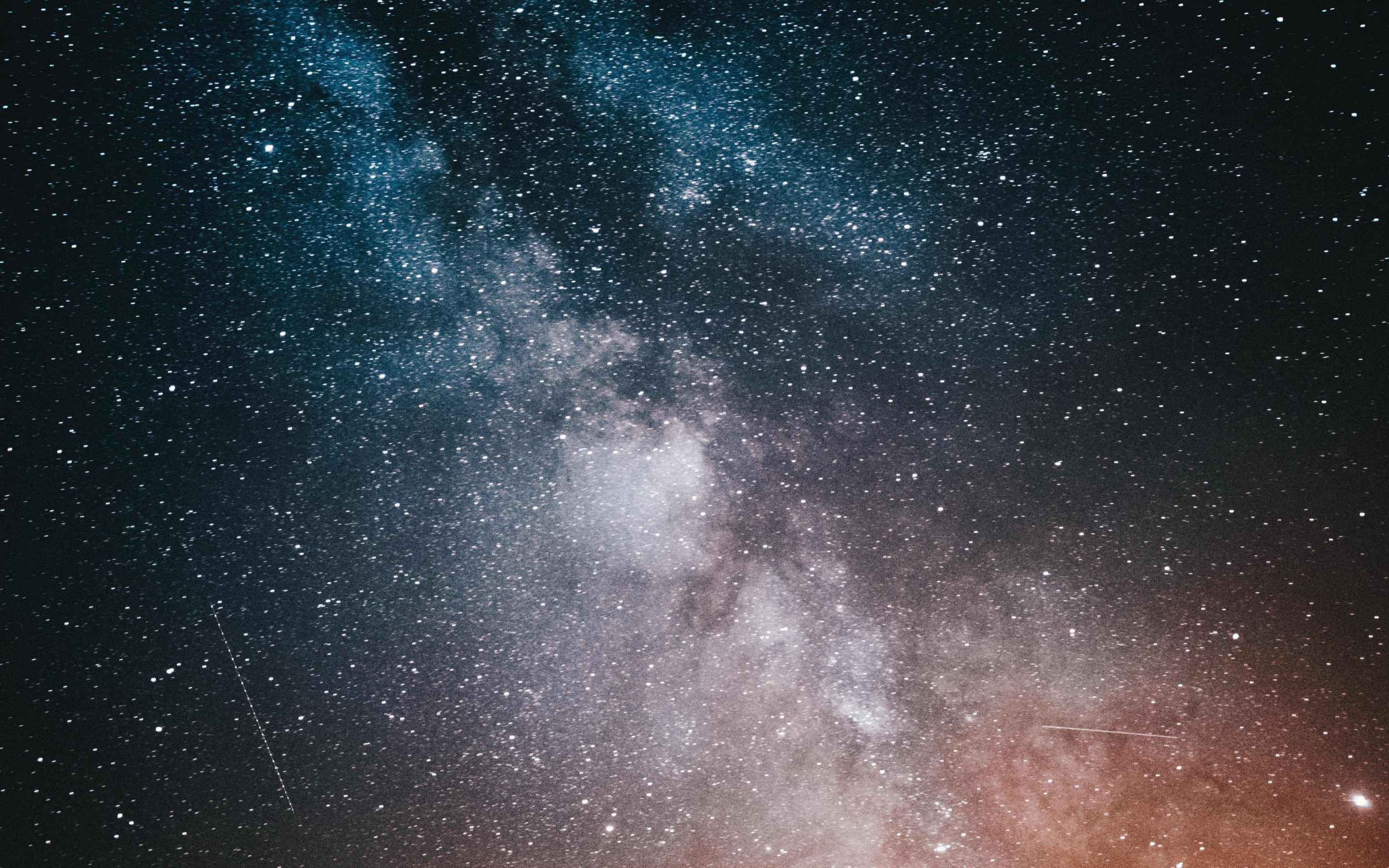 Starry night, stars, sky, 2880x1800 wallpaper