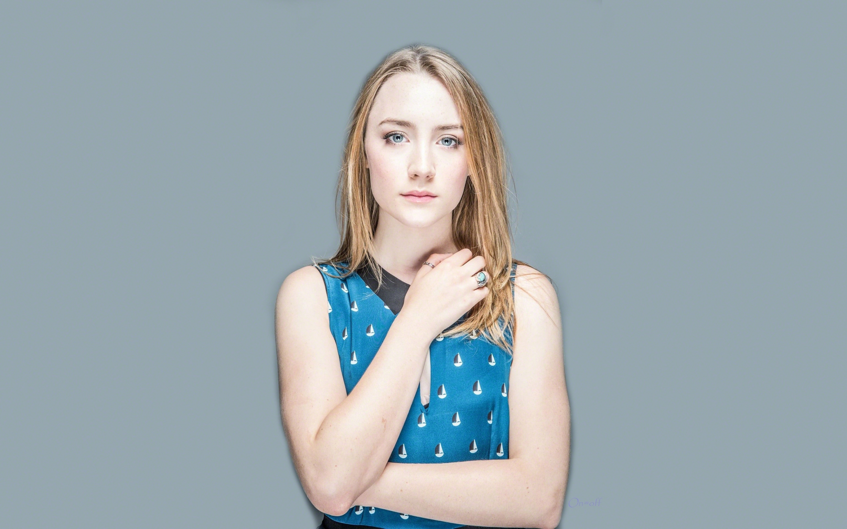Pretty eyes, redhead, actress, Saoirse Ronan, 2880x1800 wallpaper