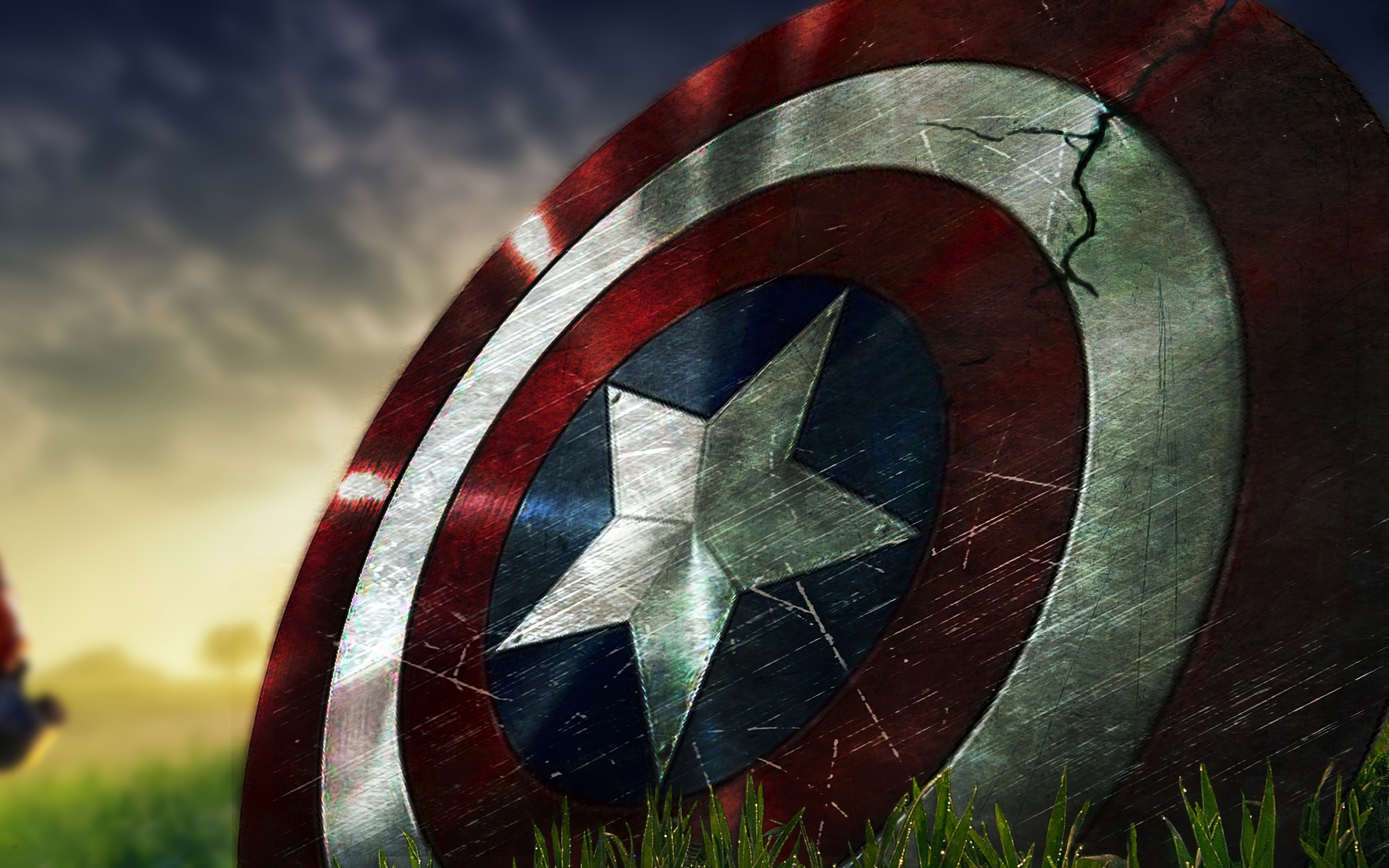 Captain America' shield, Fortnite, video game, 2880x1800 wallpaper