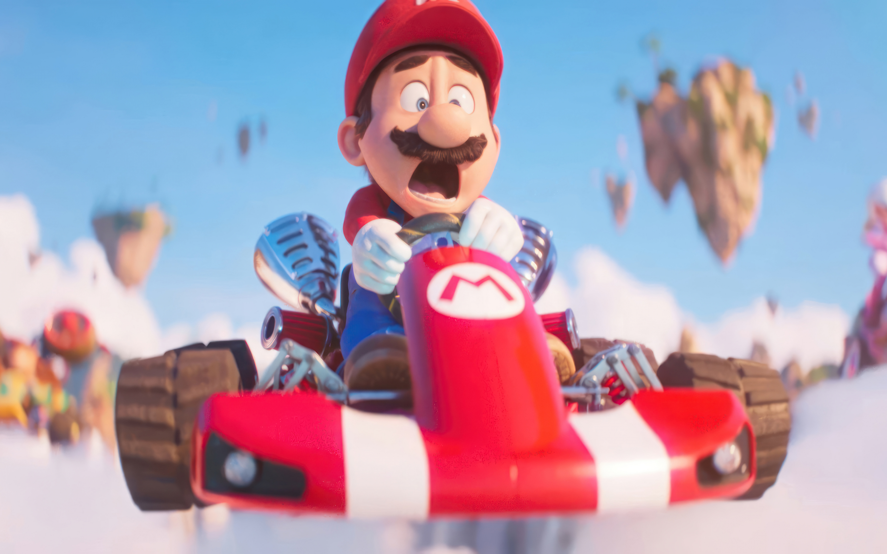 CGI movie, Mario, racing, 2880x1800 wallpaper