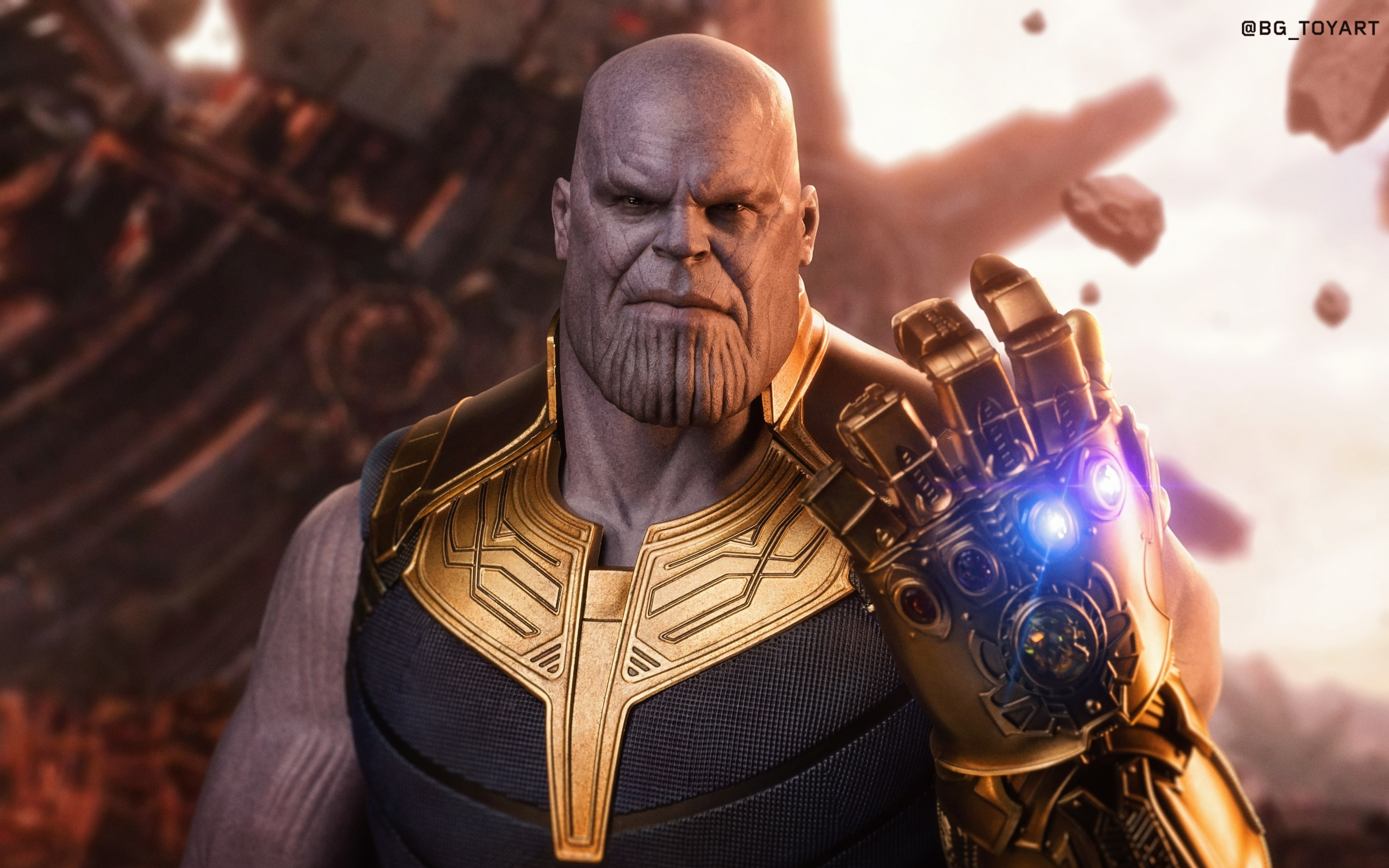 Thanos, Avengers: infinity war, toy art, 2880x1800 wallpaper