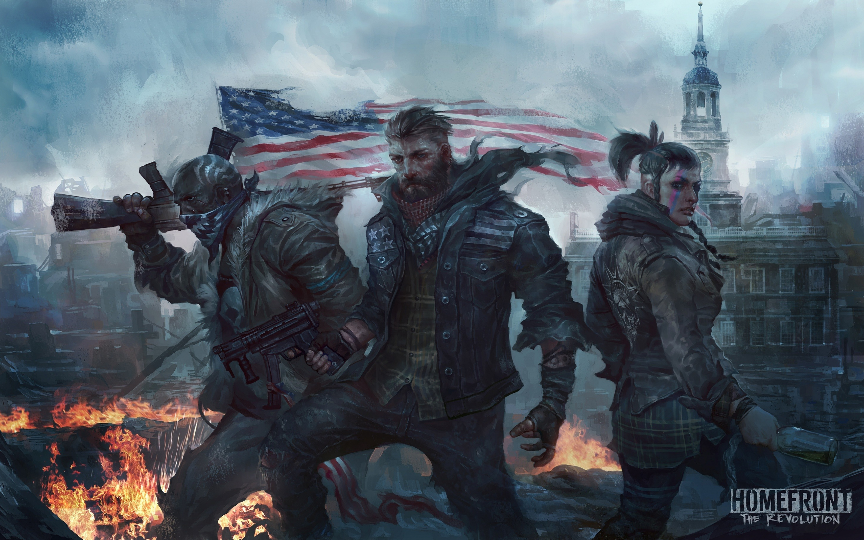 Homefront: The Revolution, video game, soldiers, 2880x1800 wallpaper