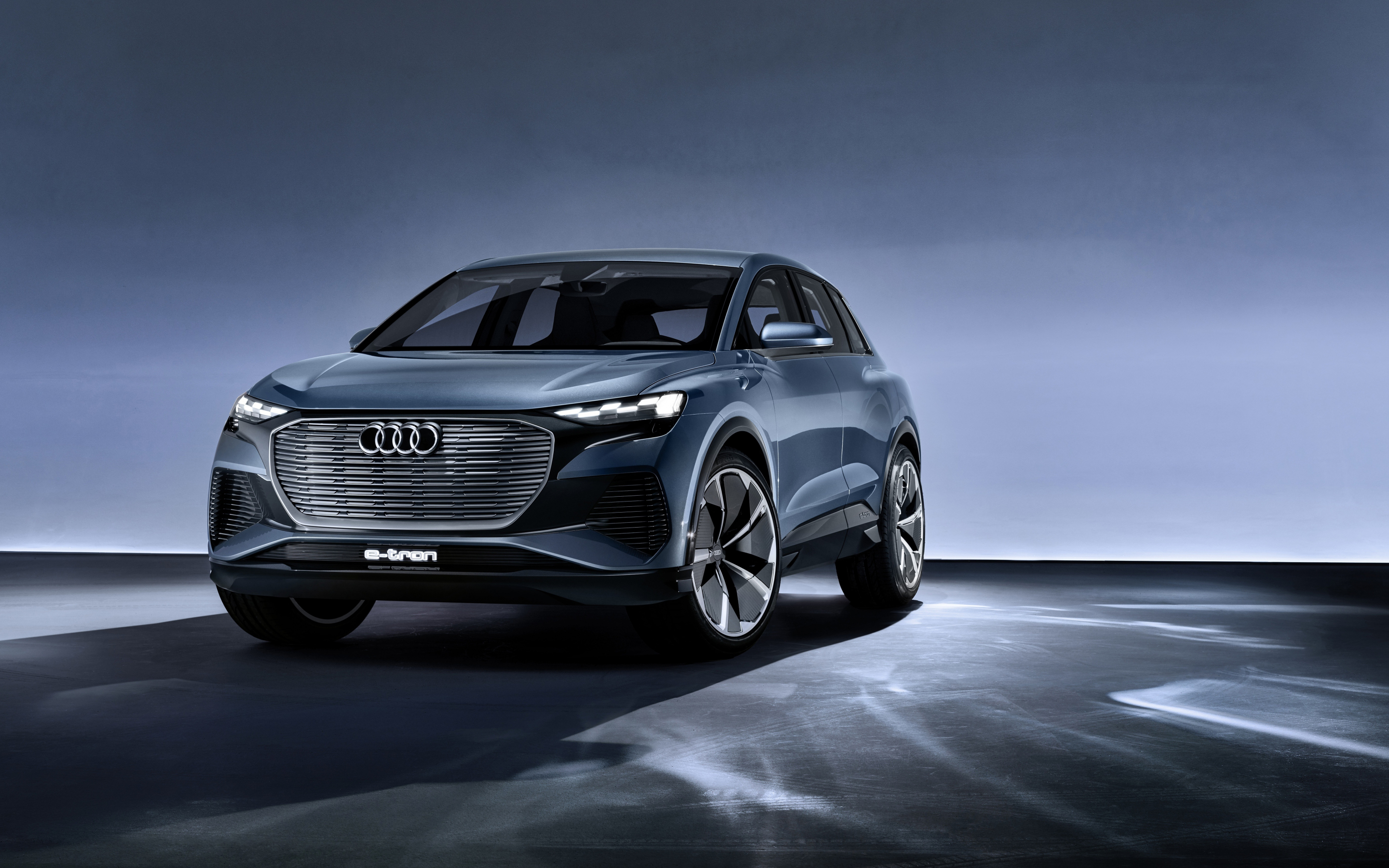 2019 Audi Q4 e-tron concept, concept electric car, 2880x1800 wallpaper
