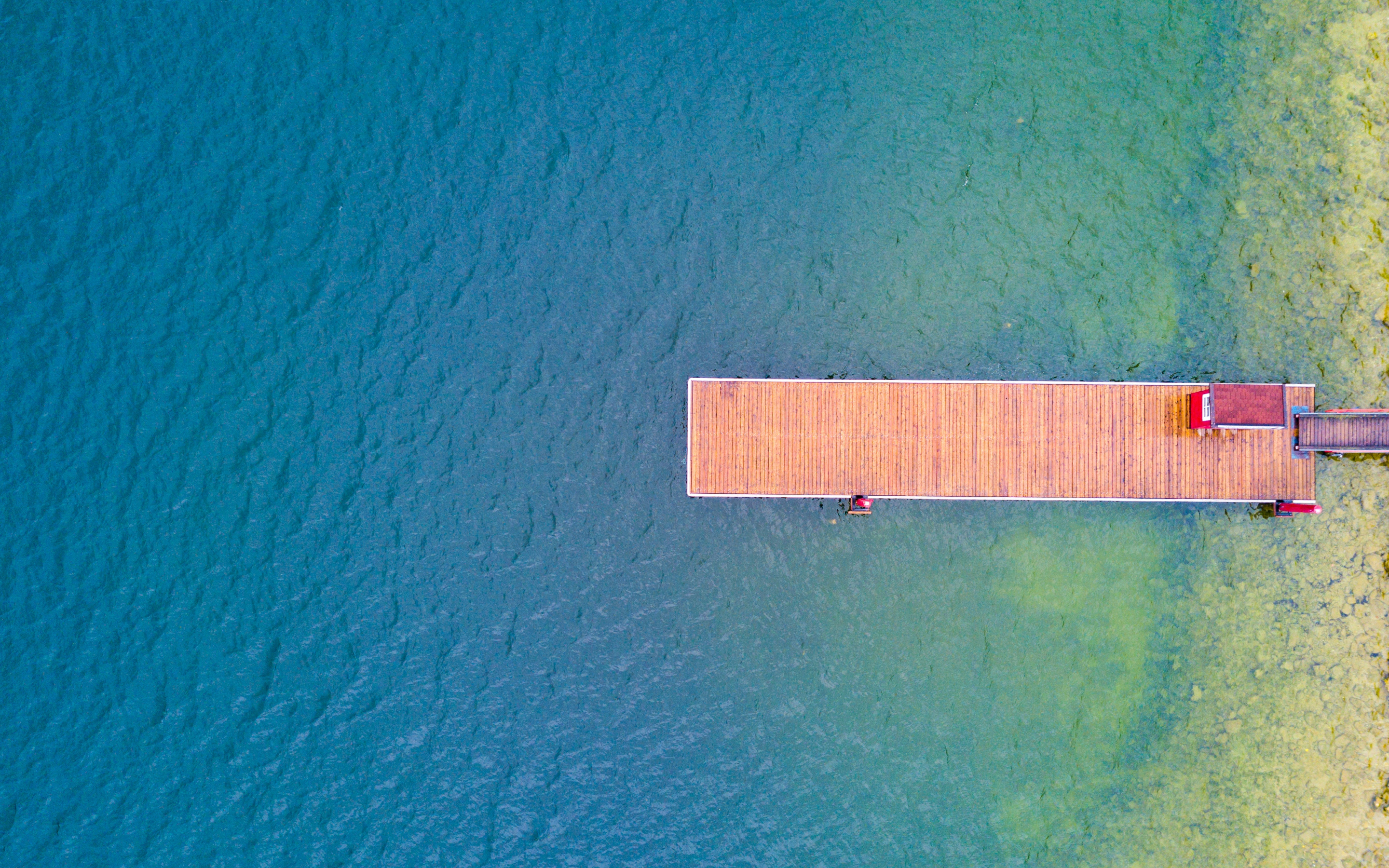Pier, summer, vacation, holiday, aerial view, lake, 2880x1800 wallpaper