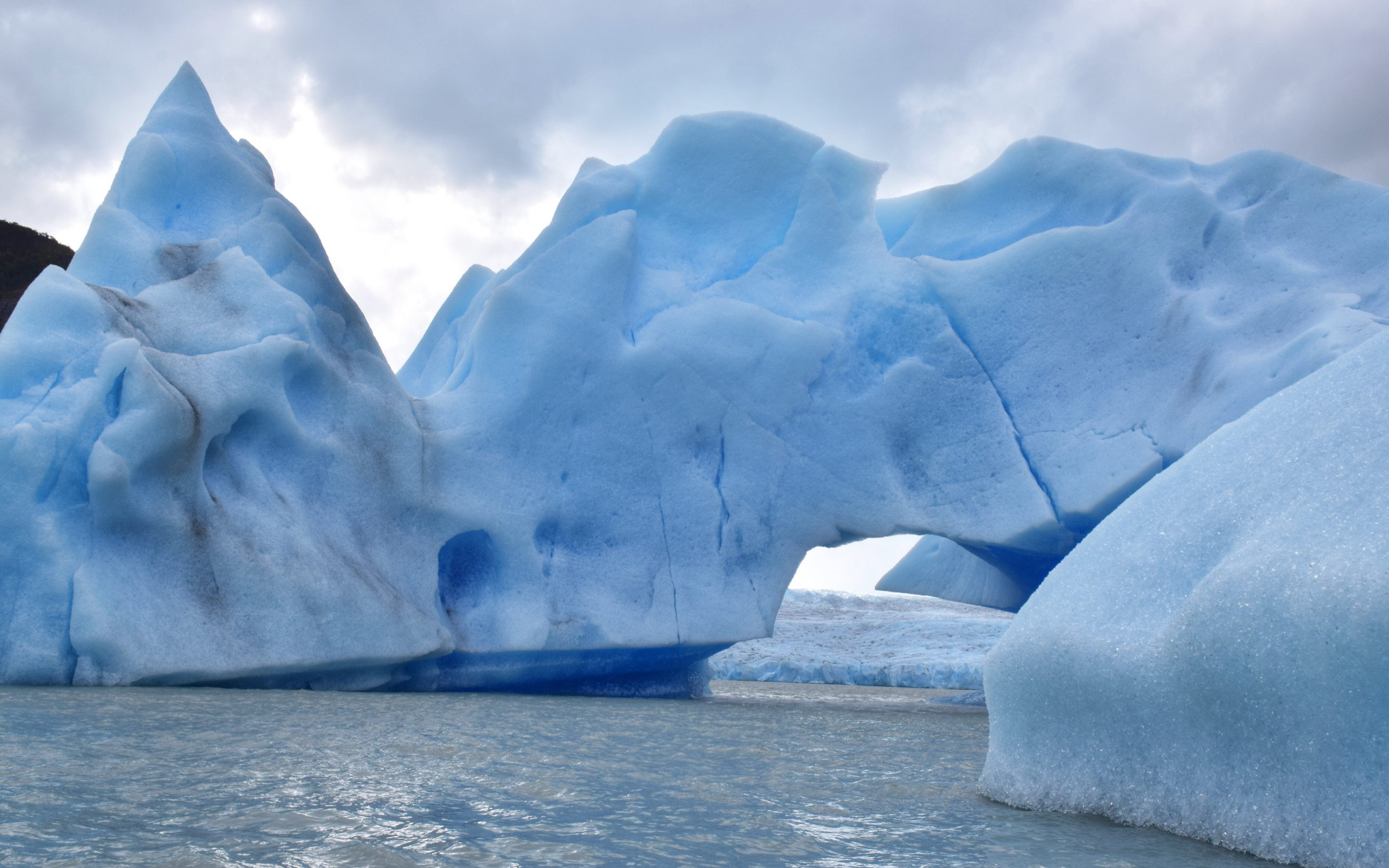 Iceberg, glacier, nature, lake, 2880x1800 wallpaper