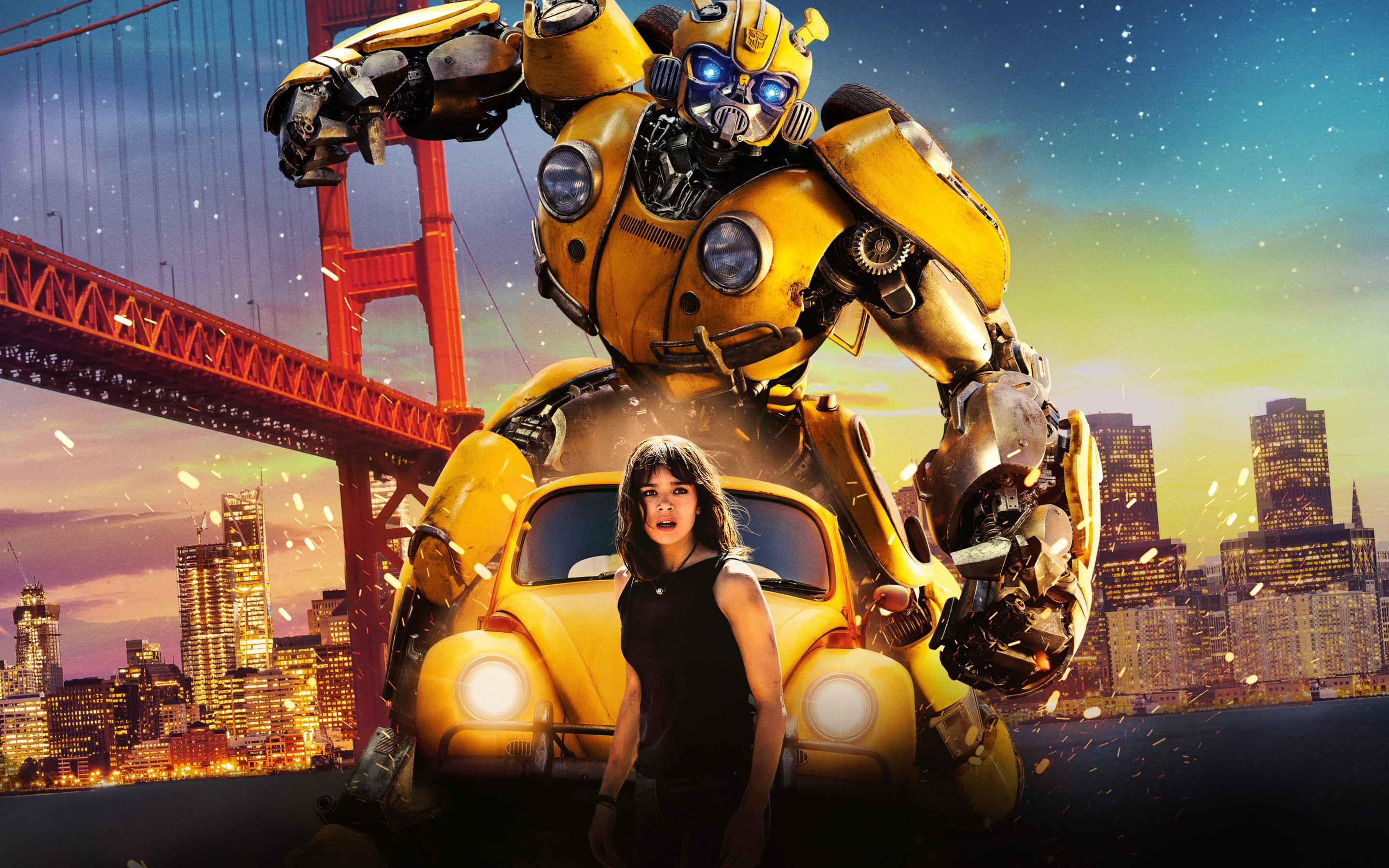 Movie, Bumblebee, Transformers, Hailee Steinfeld, 2880x1800 wallpaper