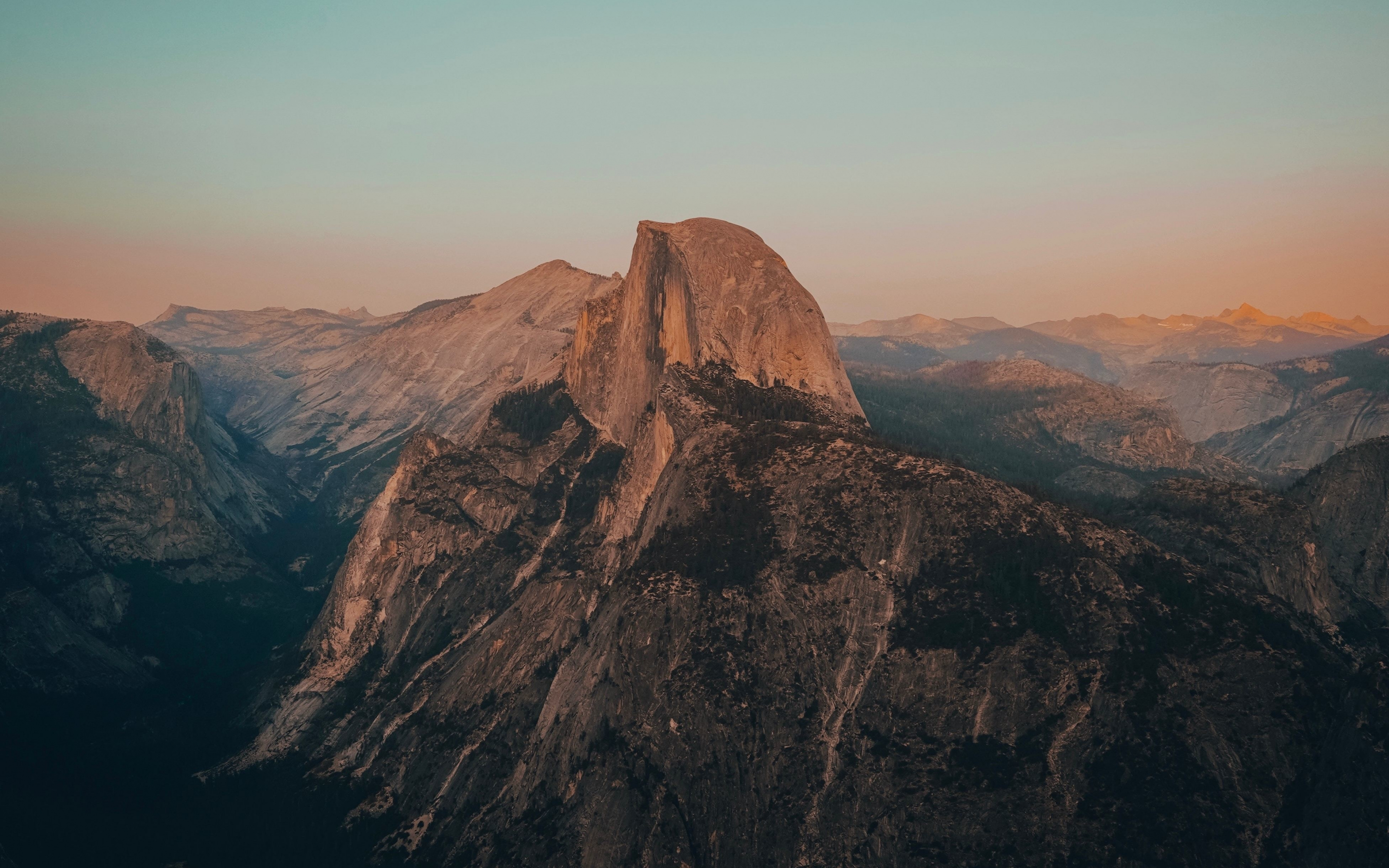 Half Dome, Yosemite valley, nature, 2880x1800 wallpaper