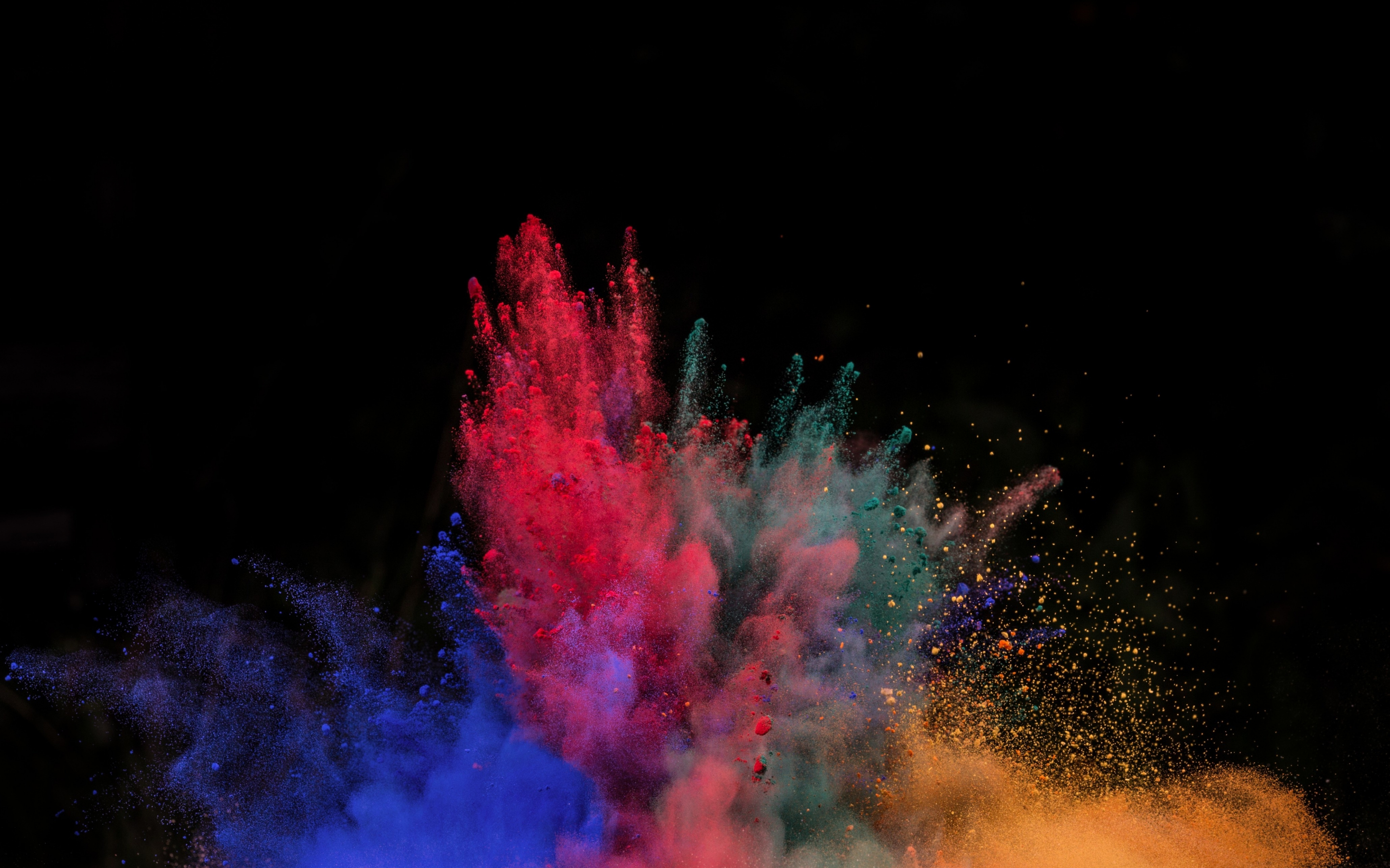 Color, explosion, powder's blast, 2880x1800 wallpaper